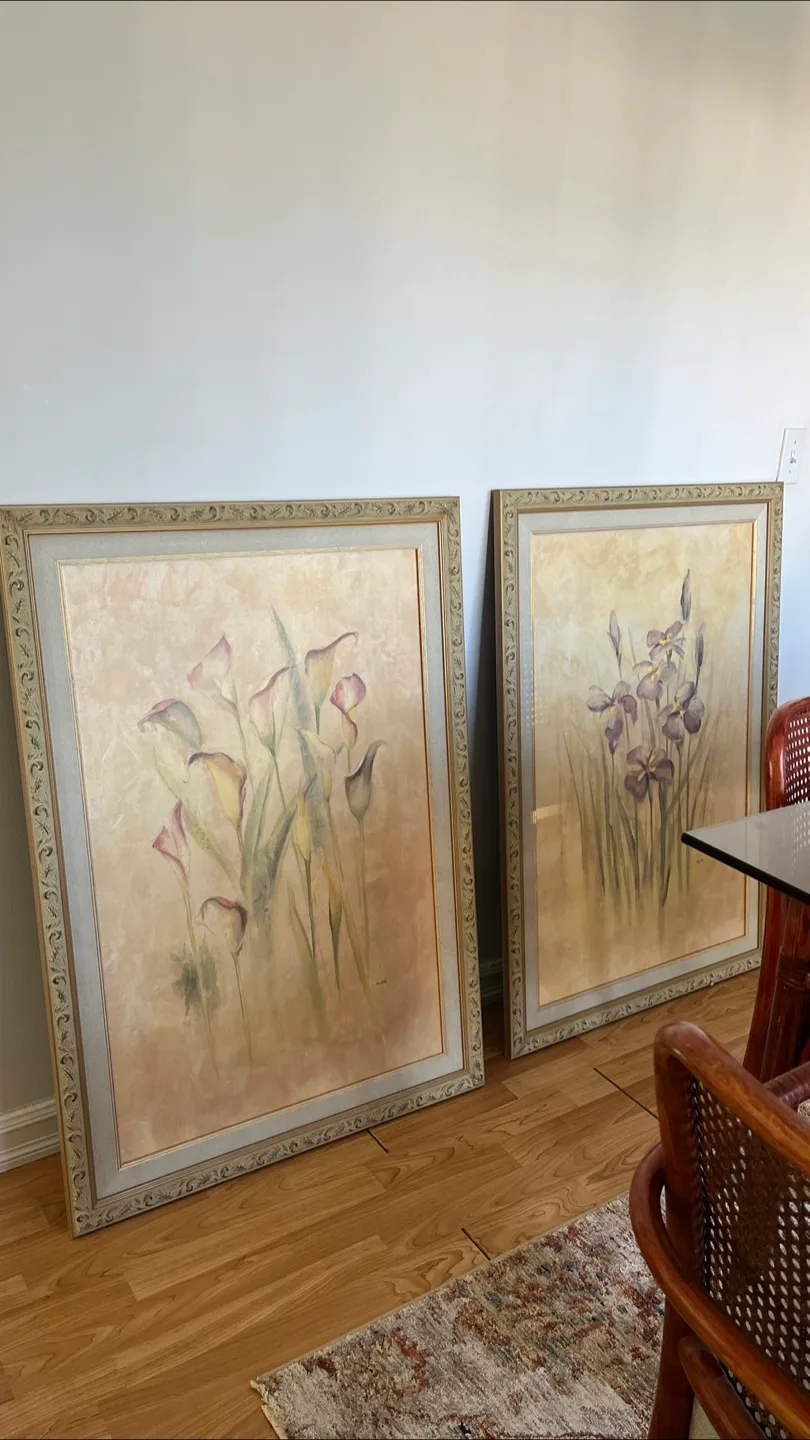 Pair of Cherri Blum framed prints 29.5” x 41.5” thumbnail