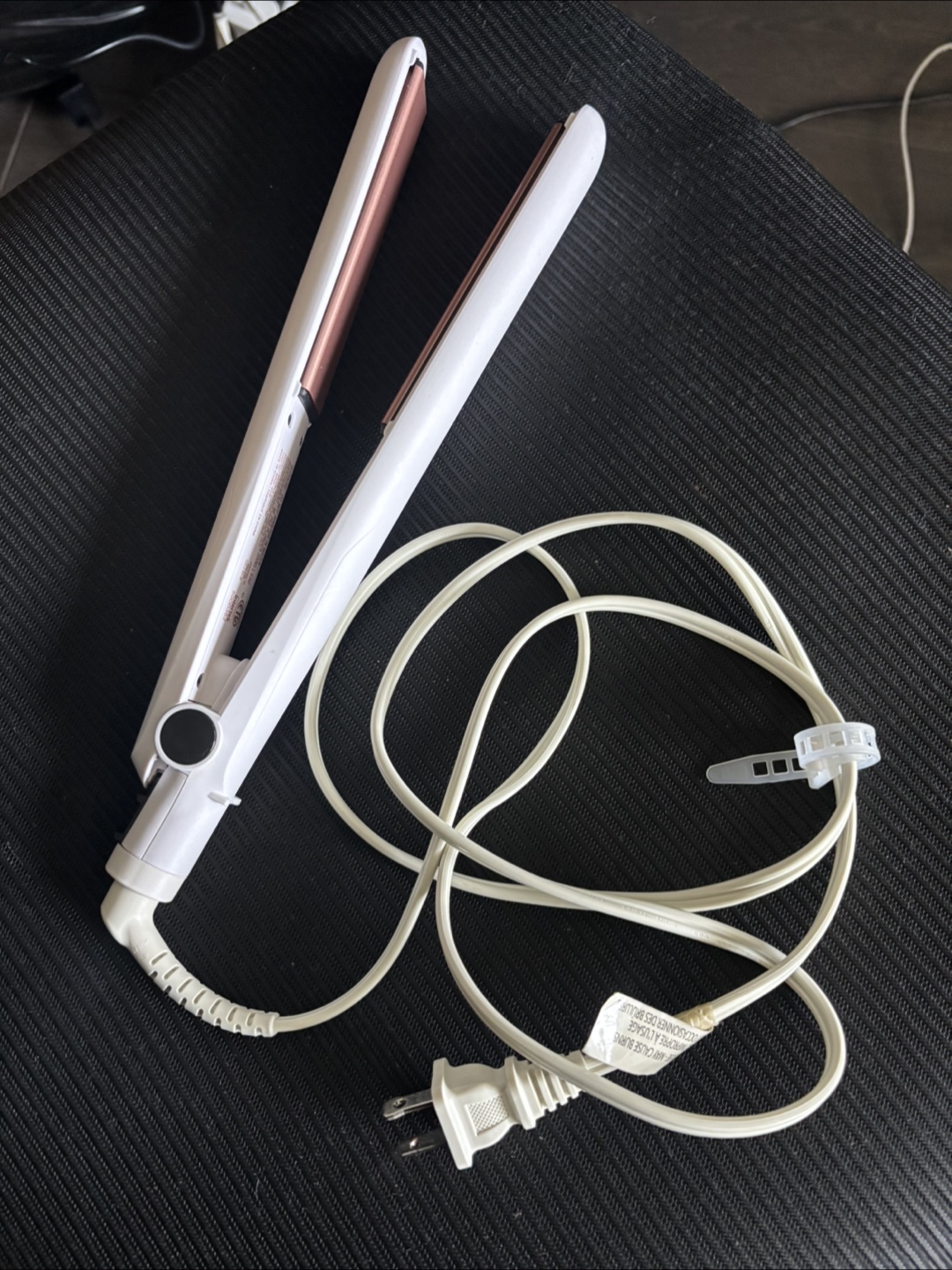 Conair Hair Straightener - White & Rose Gold