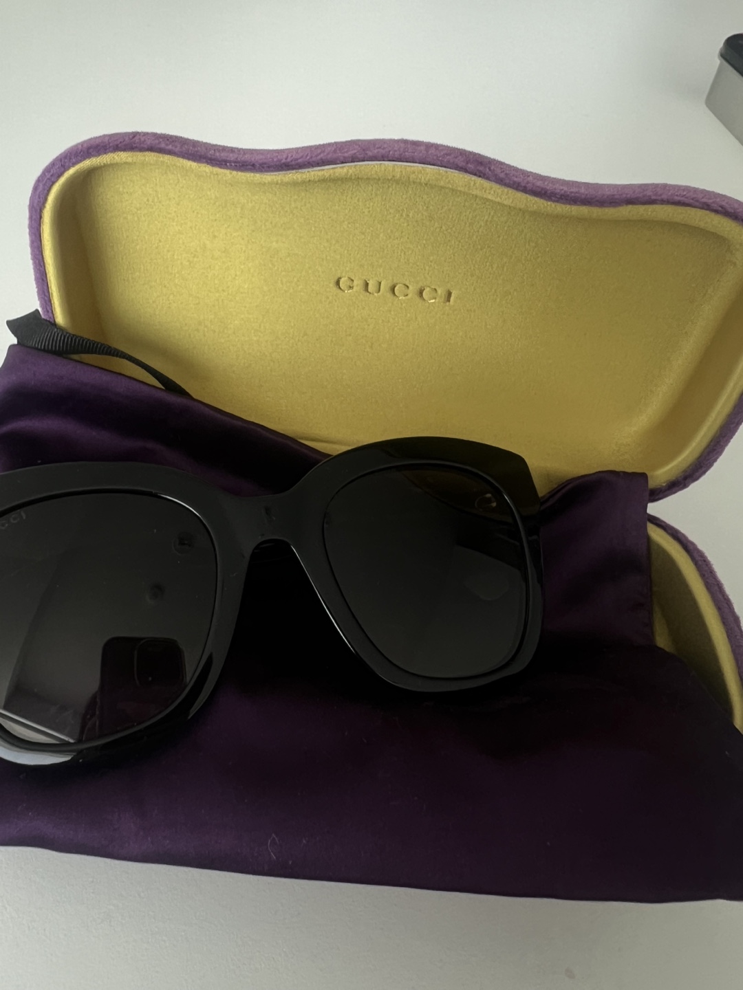 Gucci Black Sunglasses with Case