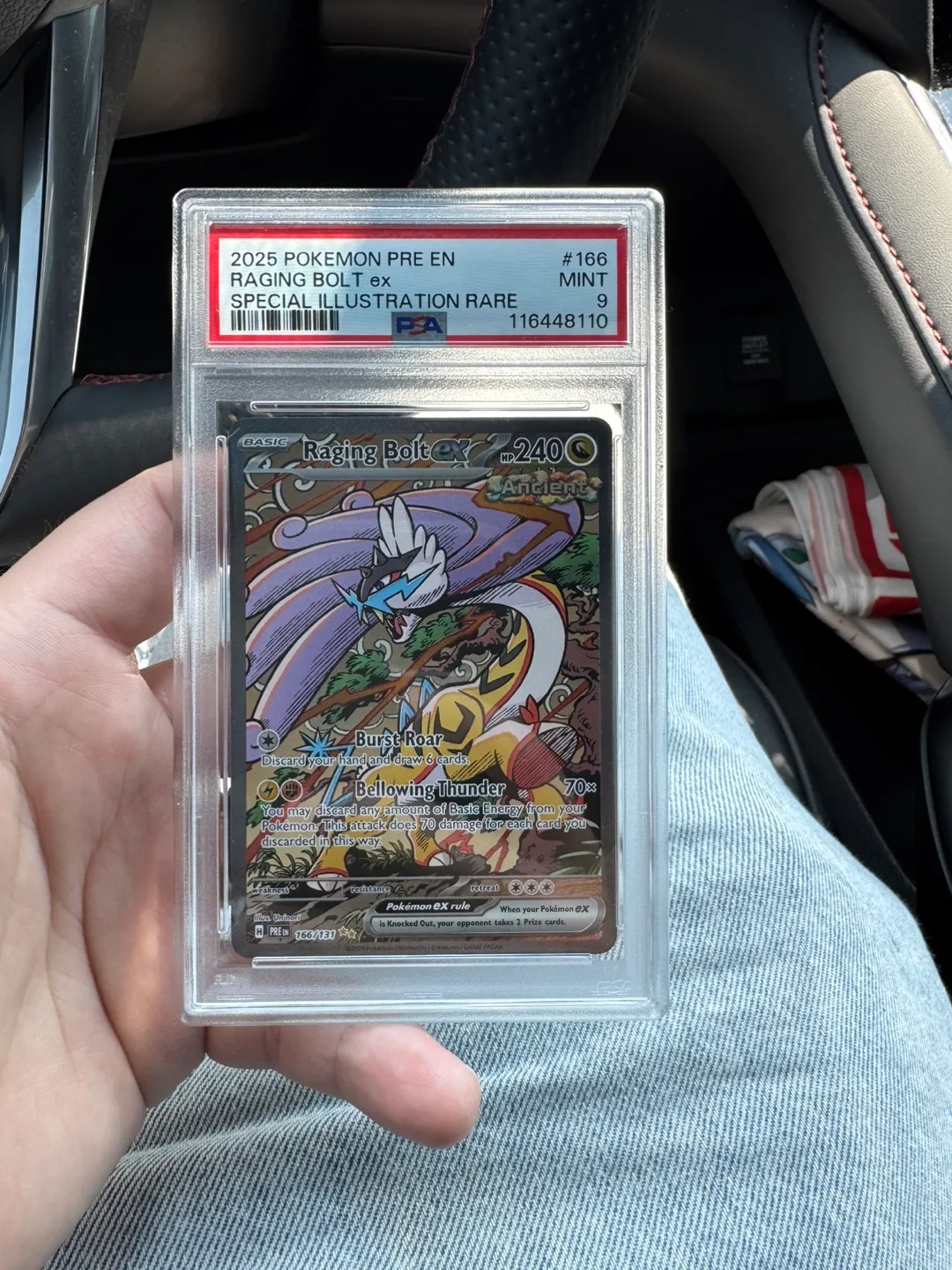 PSA 9 Mint Raging Bolt ex Special Illustration Rare thumbnail
