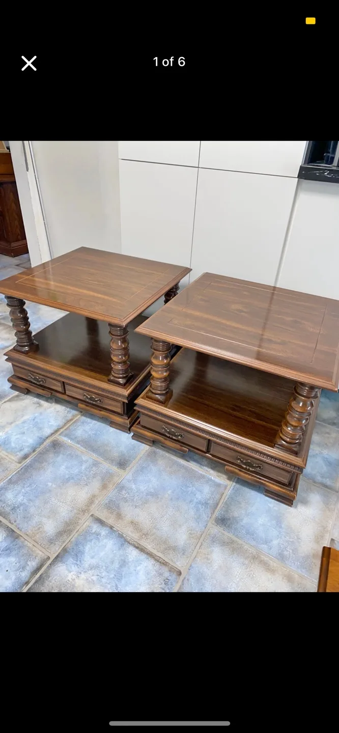 Canadian Made Vintage Tables x2 thumbnail