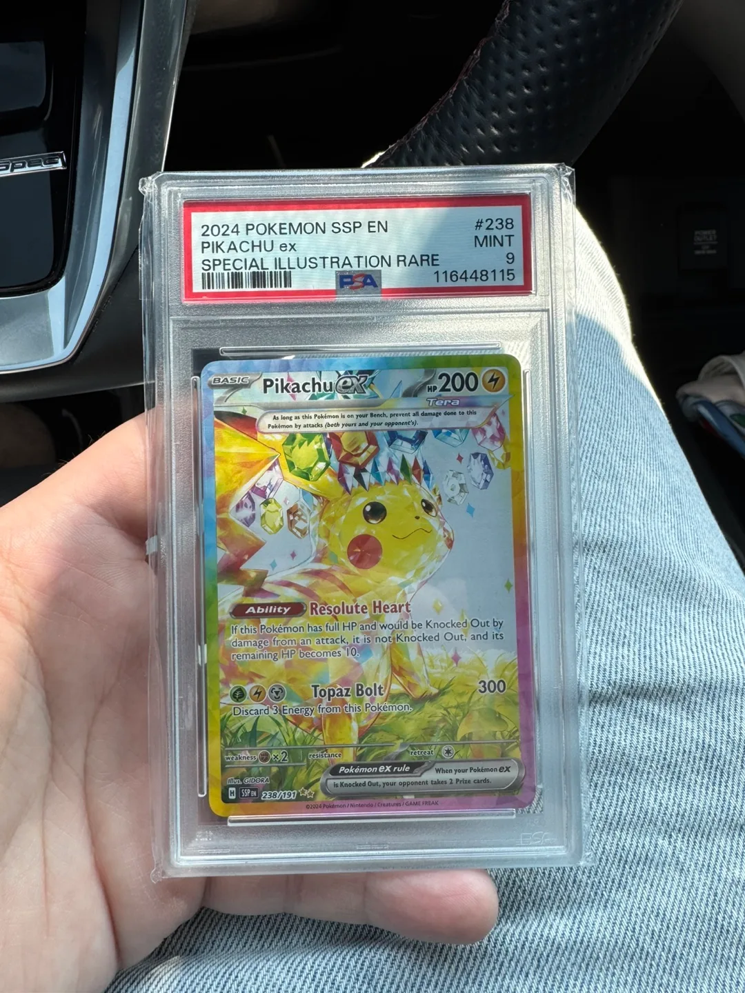 2024 Pokemon Pikachu ex SSP EN #238 MINT 9 thumbnail