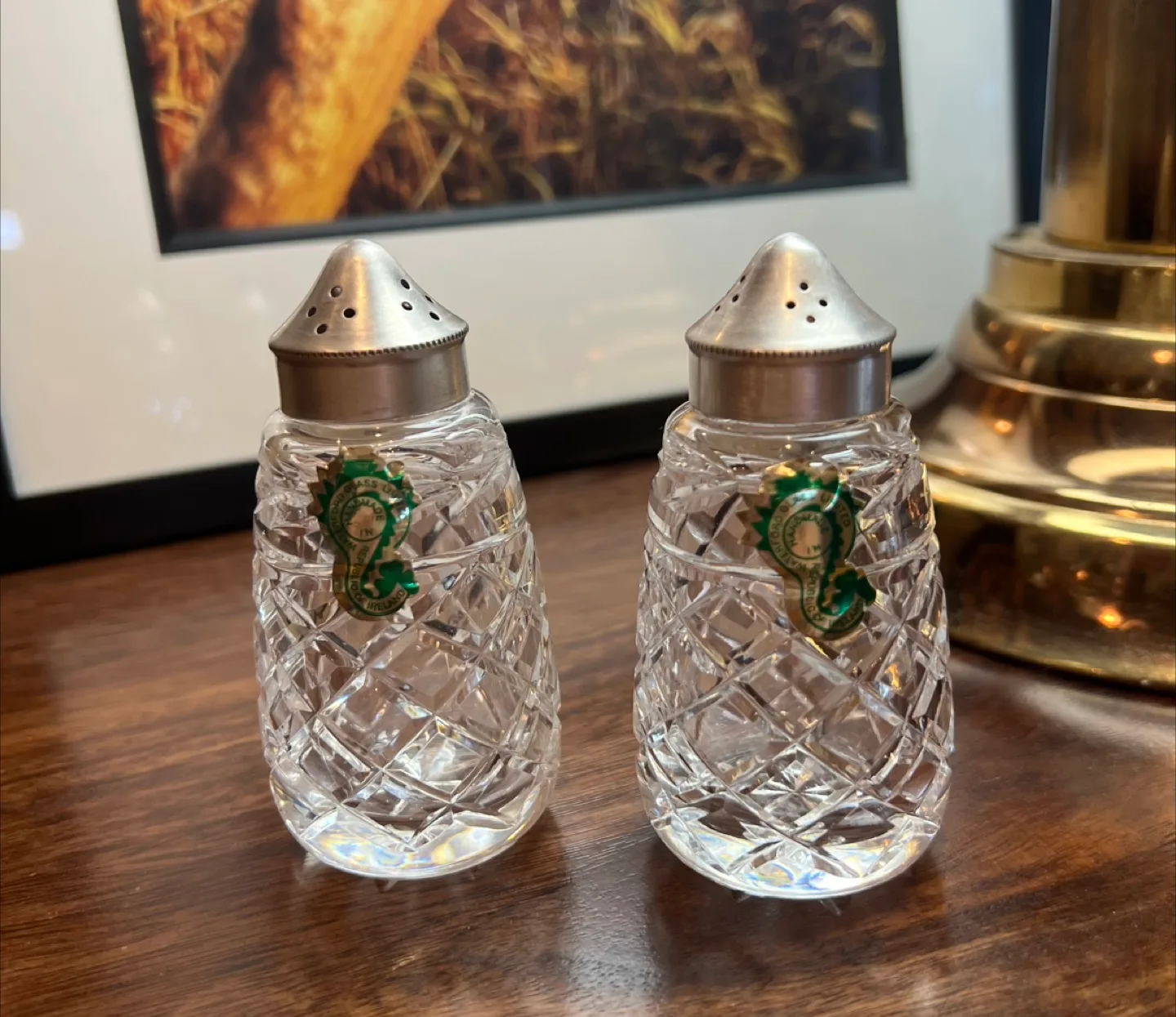 Vintage Waterford Salt and Pepper Shakers thumbnail