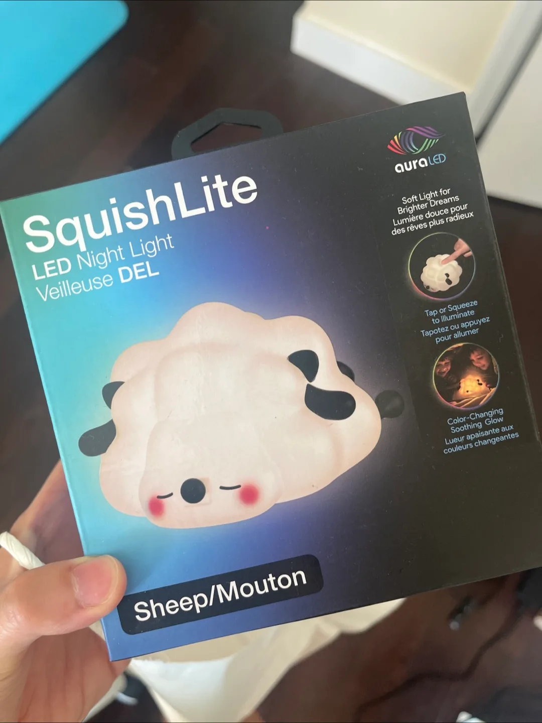 Aura LED SquishLite Sheep Night Light - New in Box! thumbnail