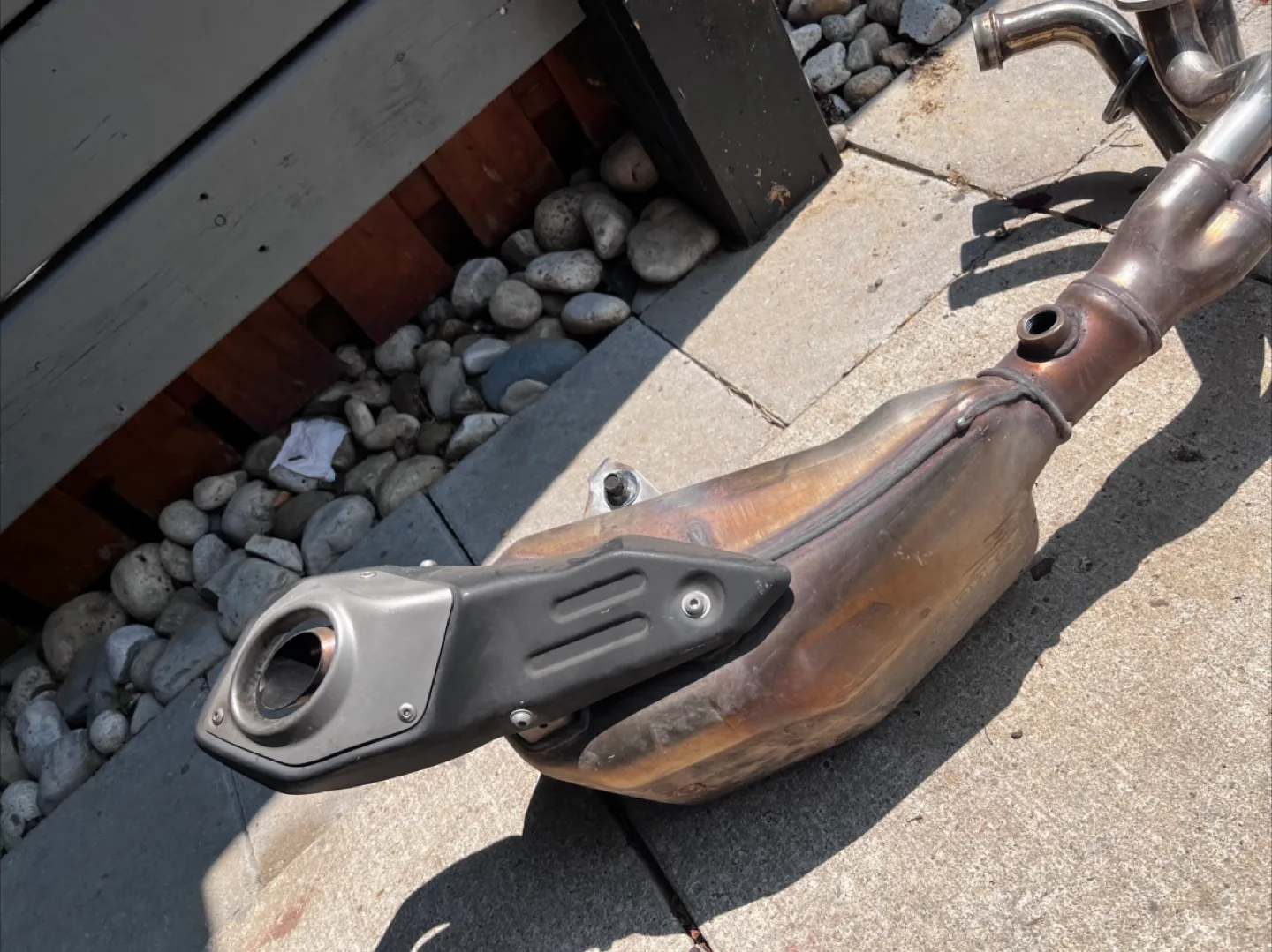 2018 Yamaha MT09 OEM exhaust mainfold image indicator(5)