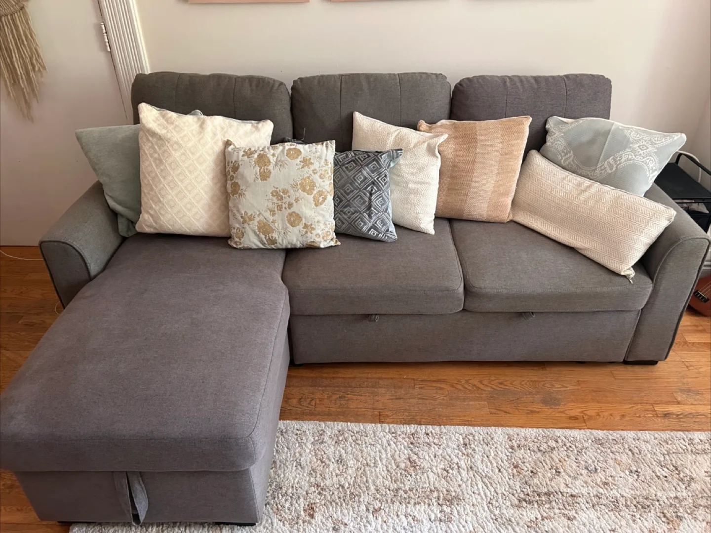 Grey Sectional Sofa with Storage thumbnail