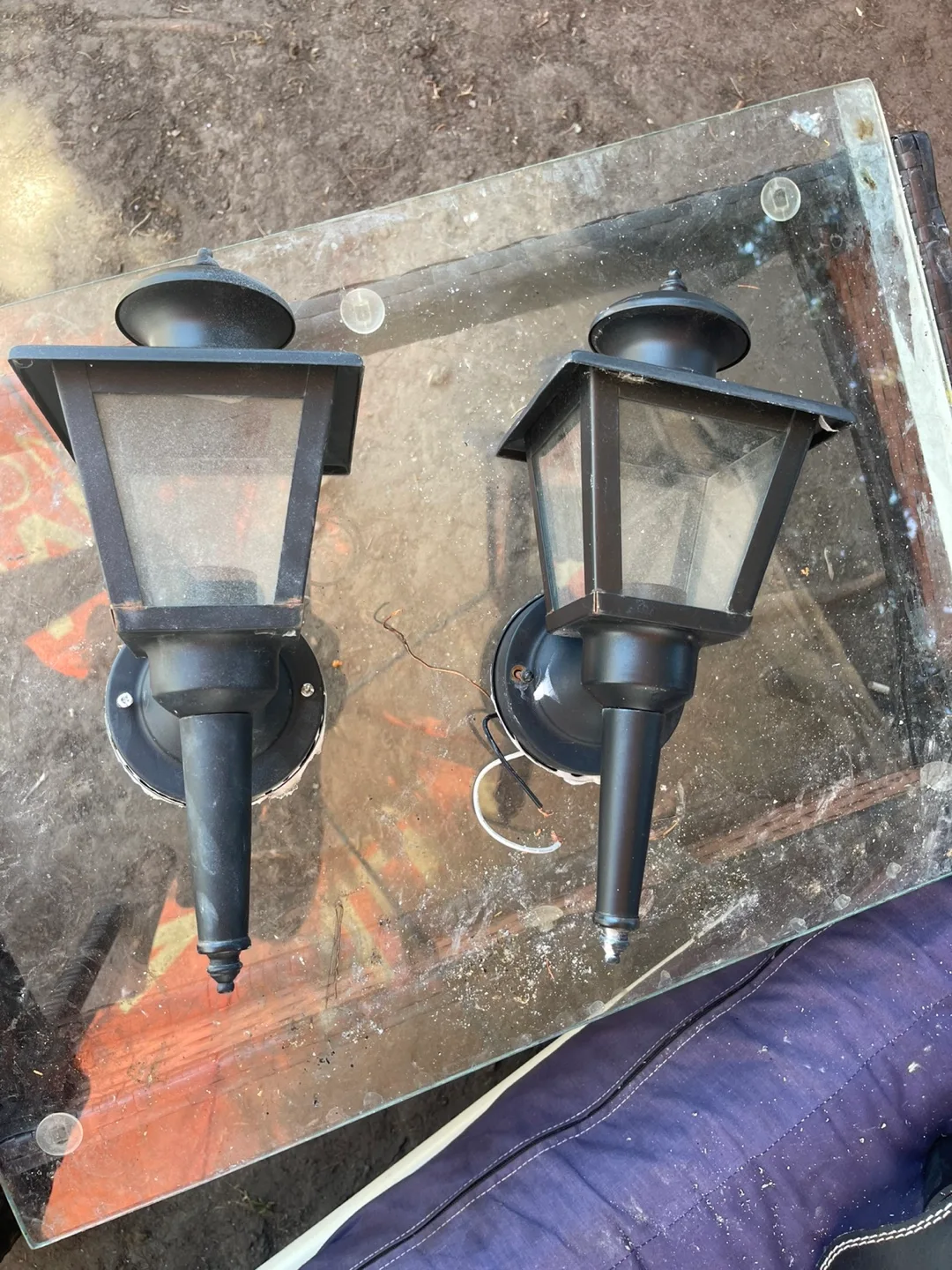 Outdoor Wall Mount Lanterns - Pair thumbnail