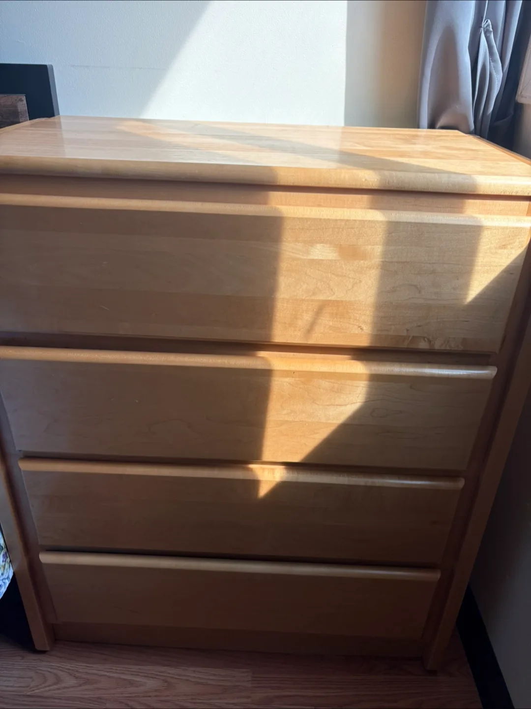 Wooden 4-Drawer Dresser thumbnail