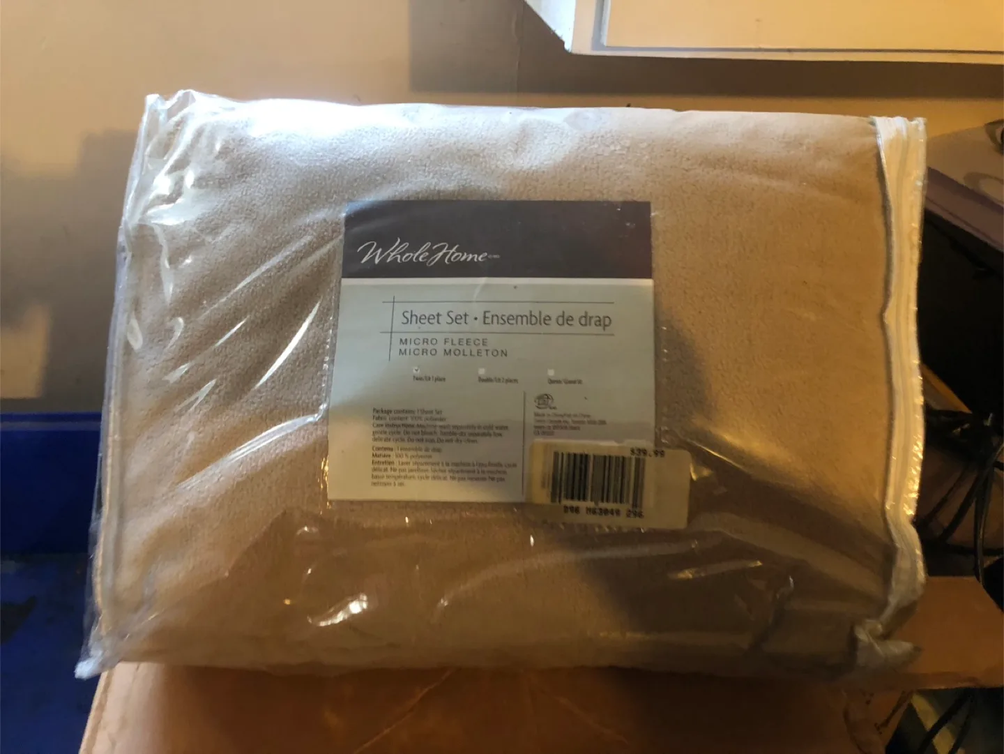 Whole Home Micro Fleece Queen Sheet Set - New! thumbnail