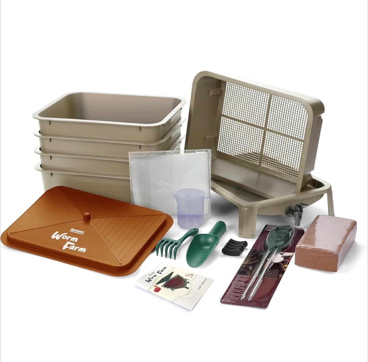 Worm Farm 5-Tray Composter - Gold image indicator(4)