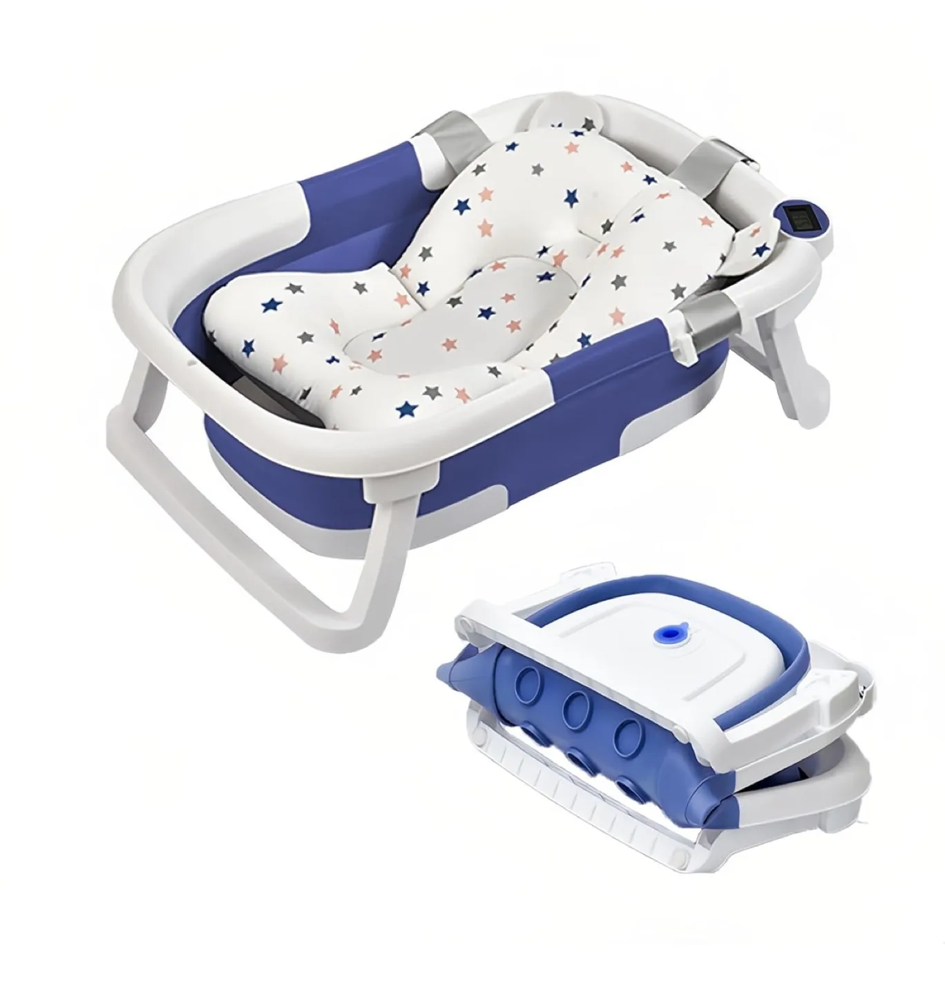 Foldable Baby Bathtub with Bath Support Cushion thumbnail
