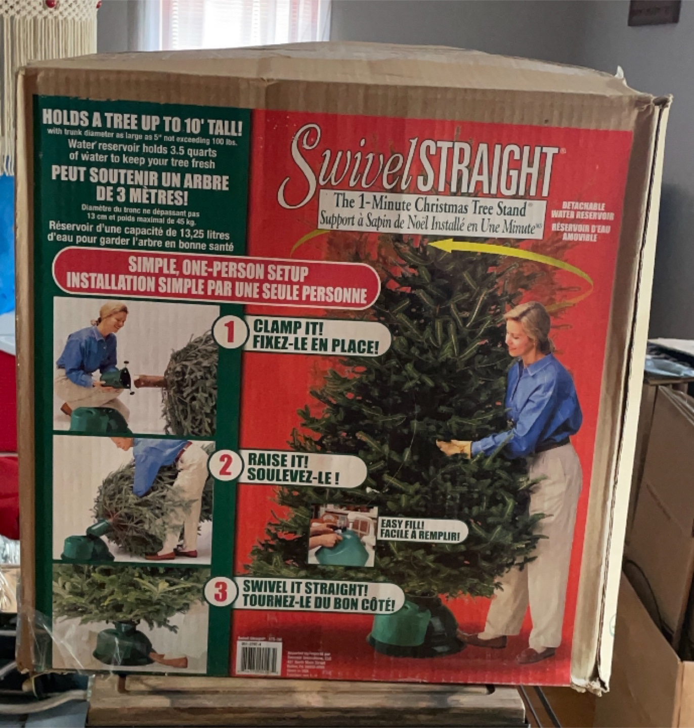 Swivel Straight Christmas Tree Stand - Holds up to 10ft