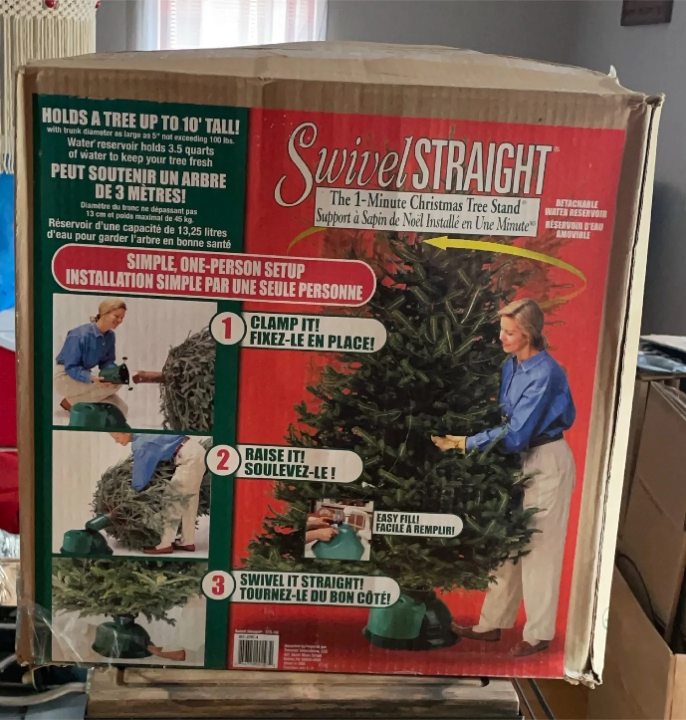 Swivel Straight Christmas Tree Stand - Holds up to 10ft thumbnail