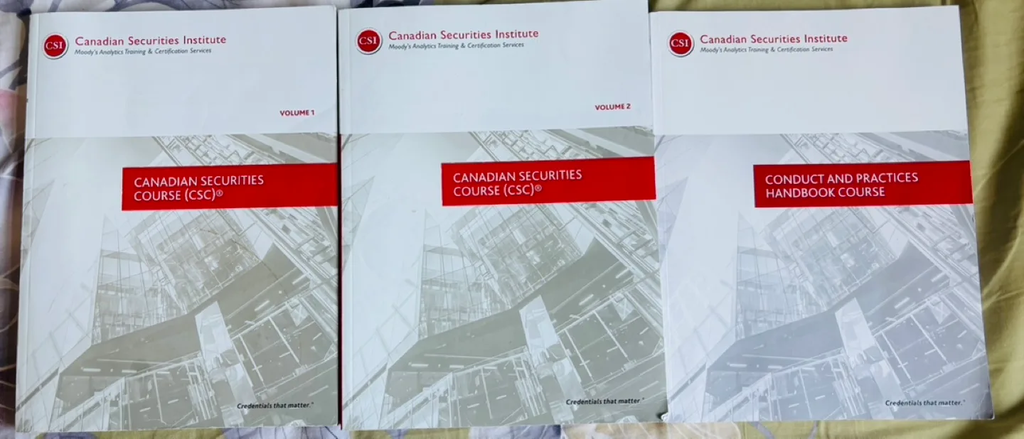 Canadian Securities Course (CSC) FULL SET thumbnail