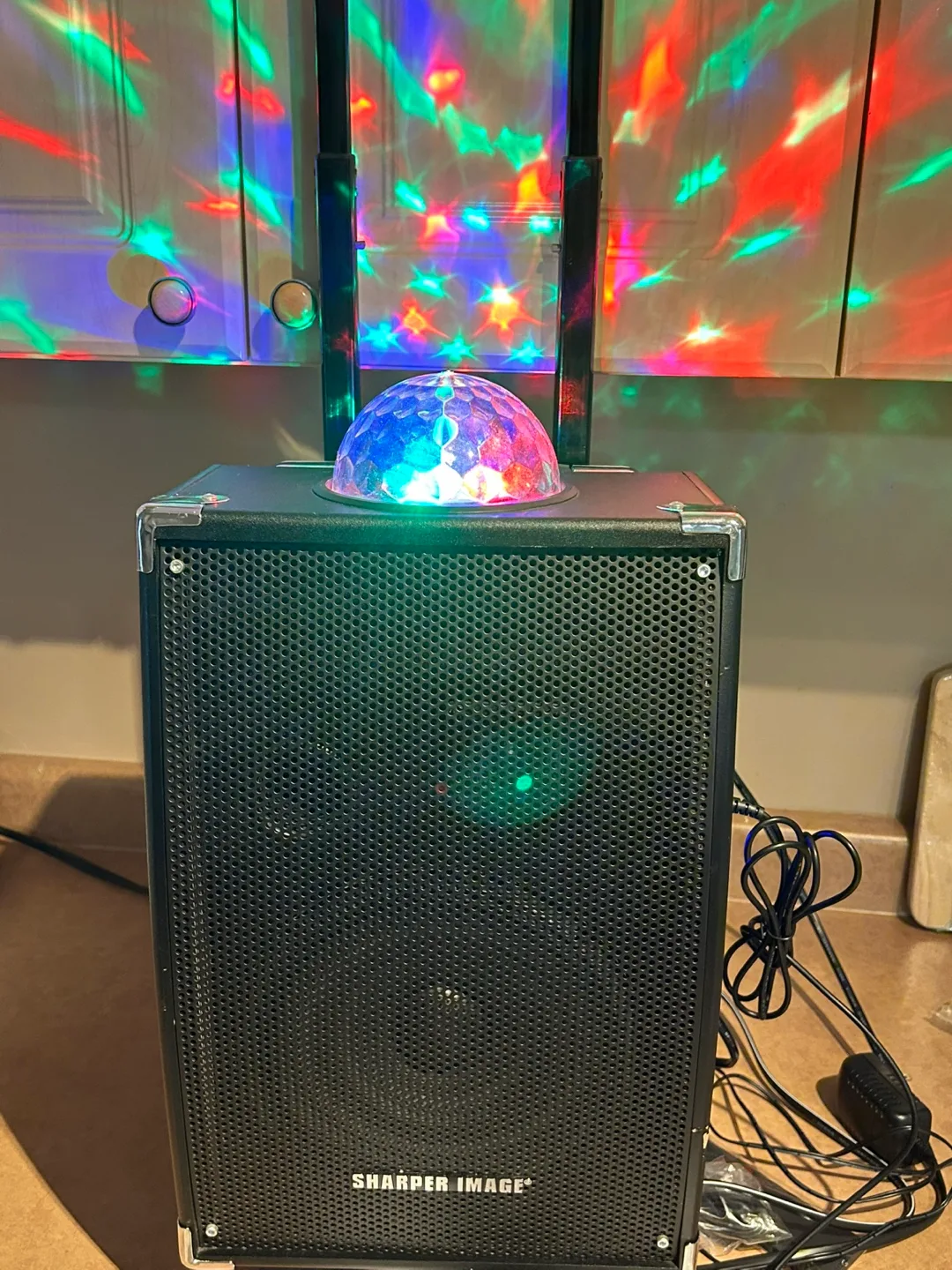 Sharper Image Party Speaker with Disco Light thumbnail