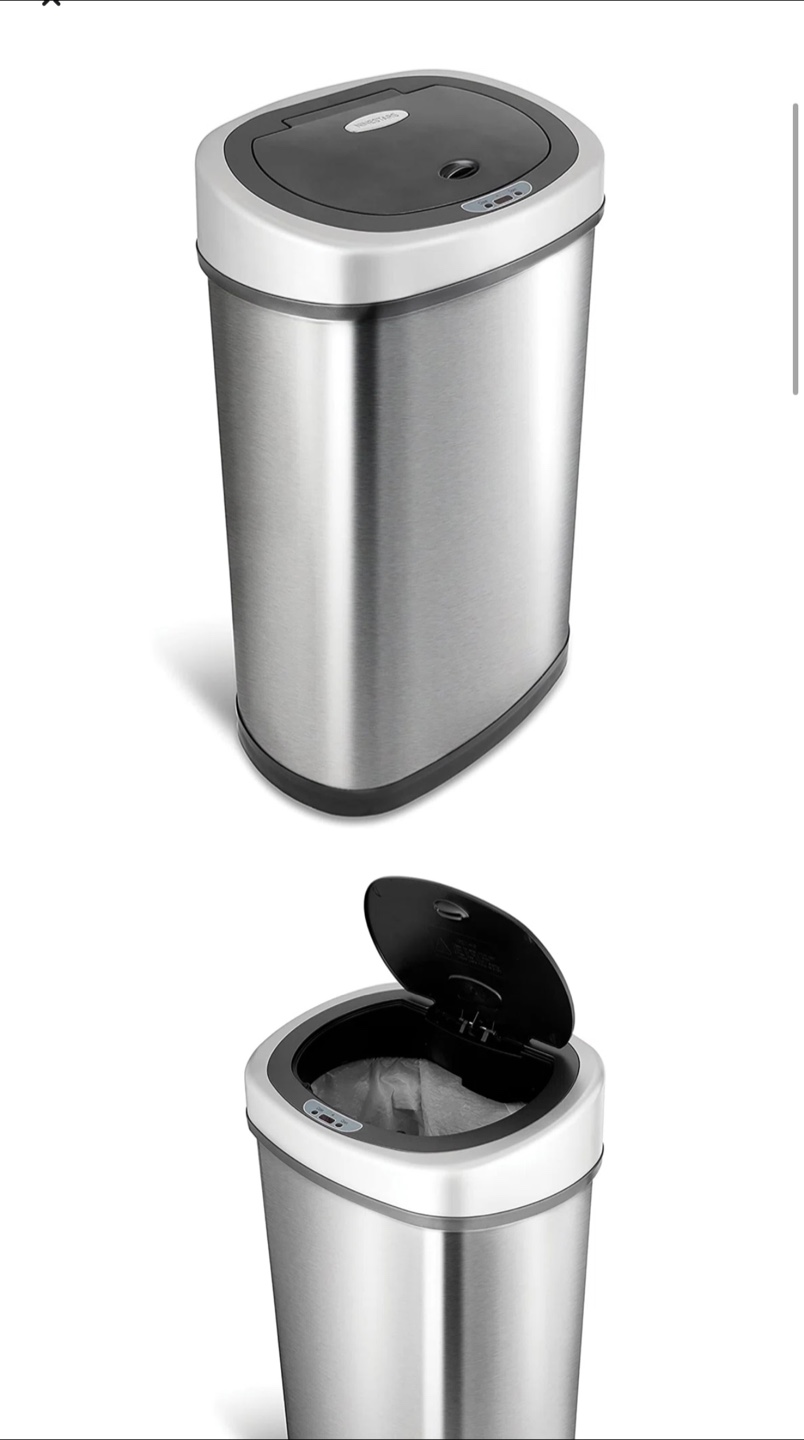 13 Gallon Stainless Steel Trash Can - photo 2