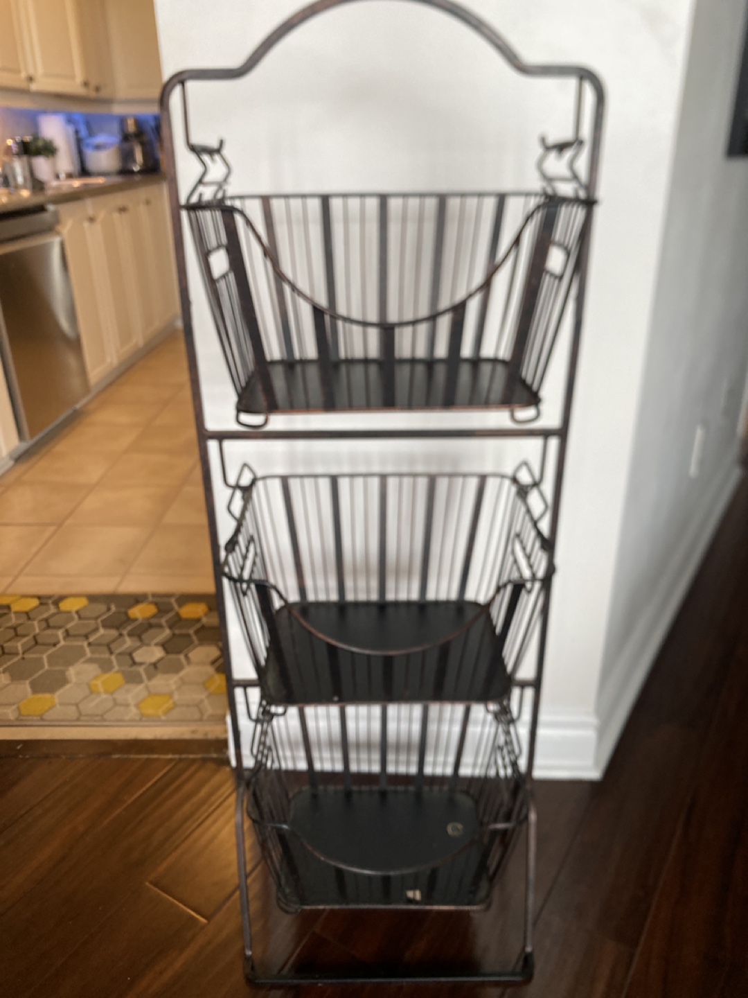 Metal 3-Tier Basket Stand