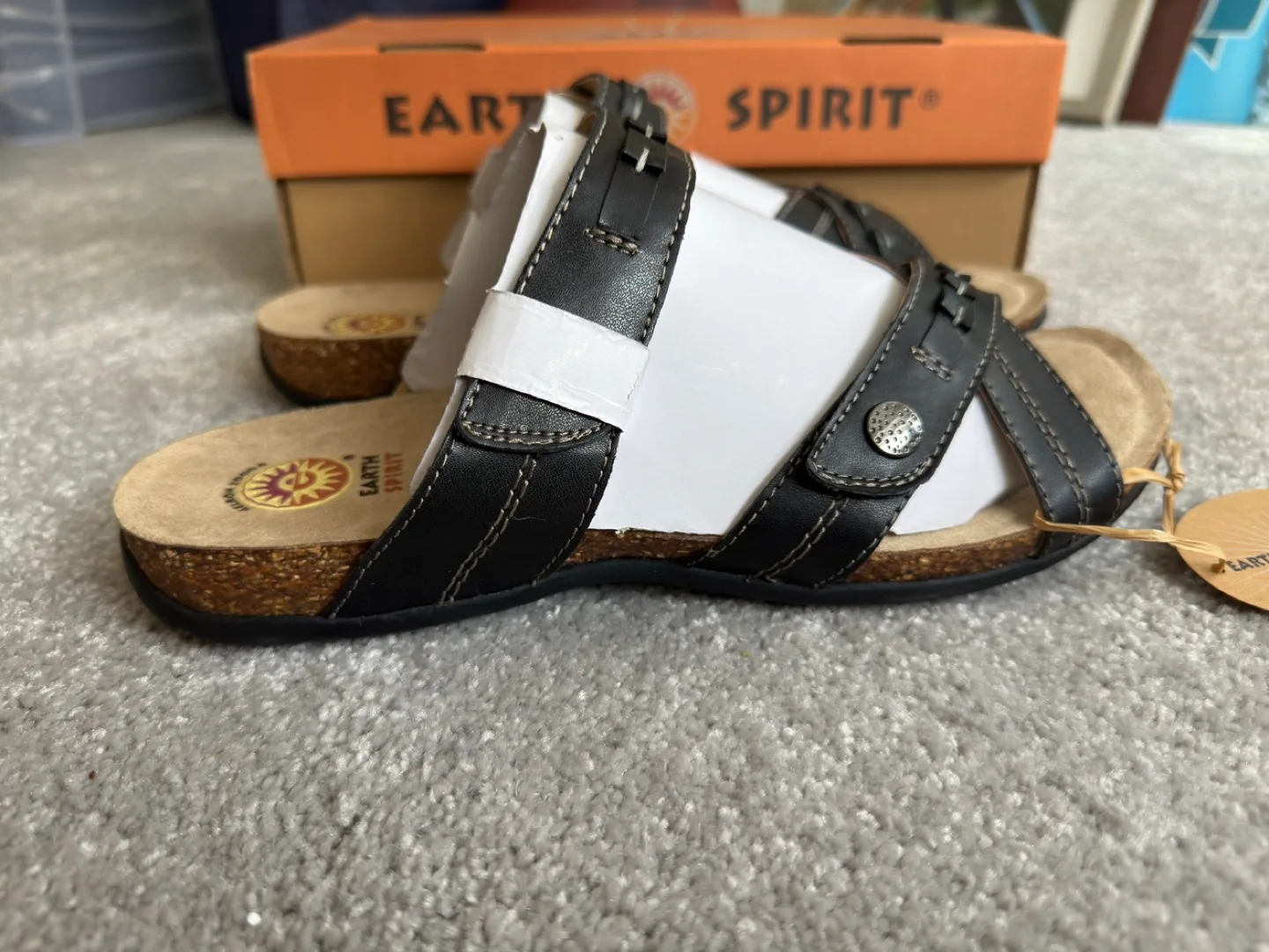 Earth Spirit Black Sandals, Size 10, 29 Simber image indicator(2)