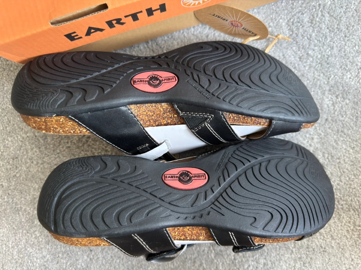 Earth Spirit Black Sandals, Size 10, 29 Simber image indicator(3)