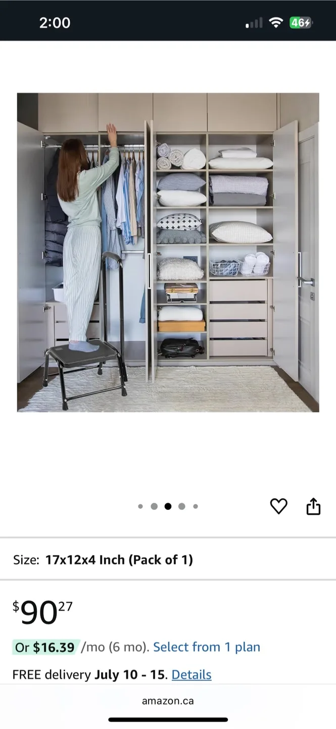 Leekpai Step Stool with Handle - Black image indicator(5)