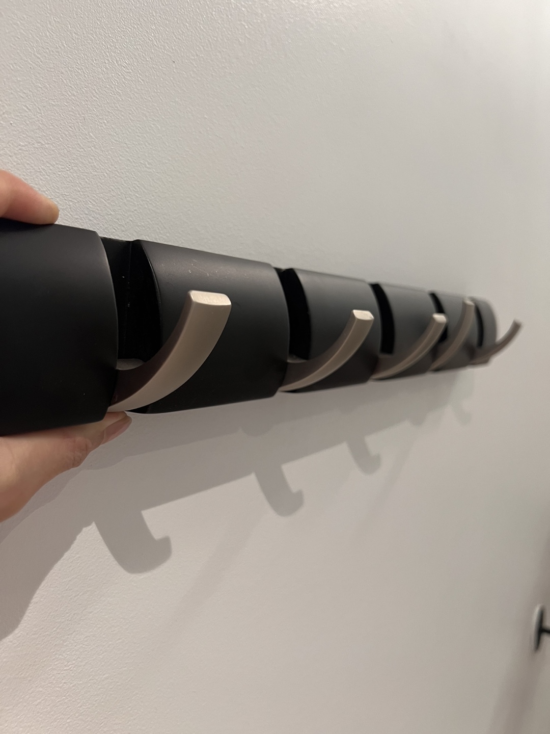 Umbra Flip 5-Hook Coat Rack - Black & Nickel - photo 2