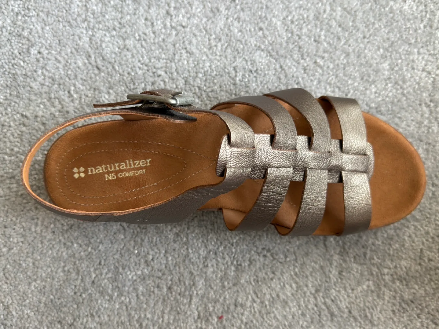 Naturalizer Donna Nickel Alloy Sandals - Size 9.5M image indicator(4)