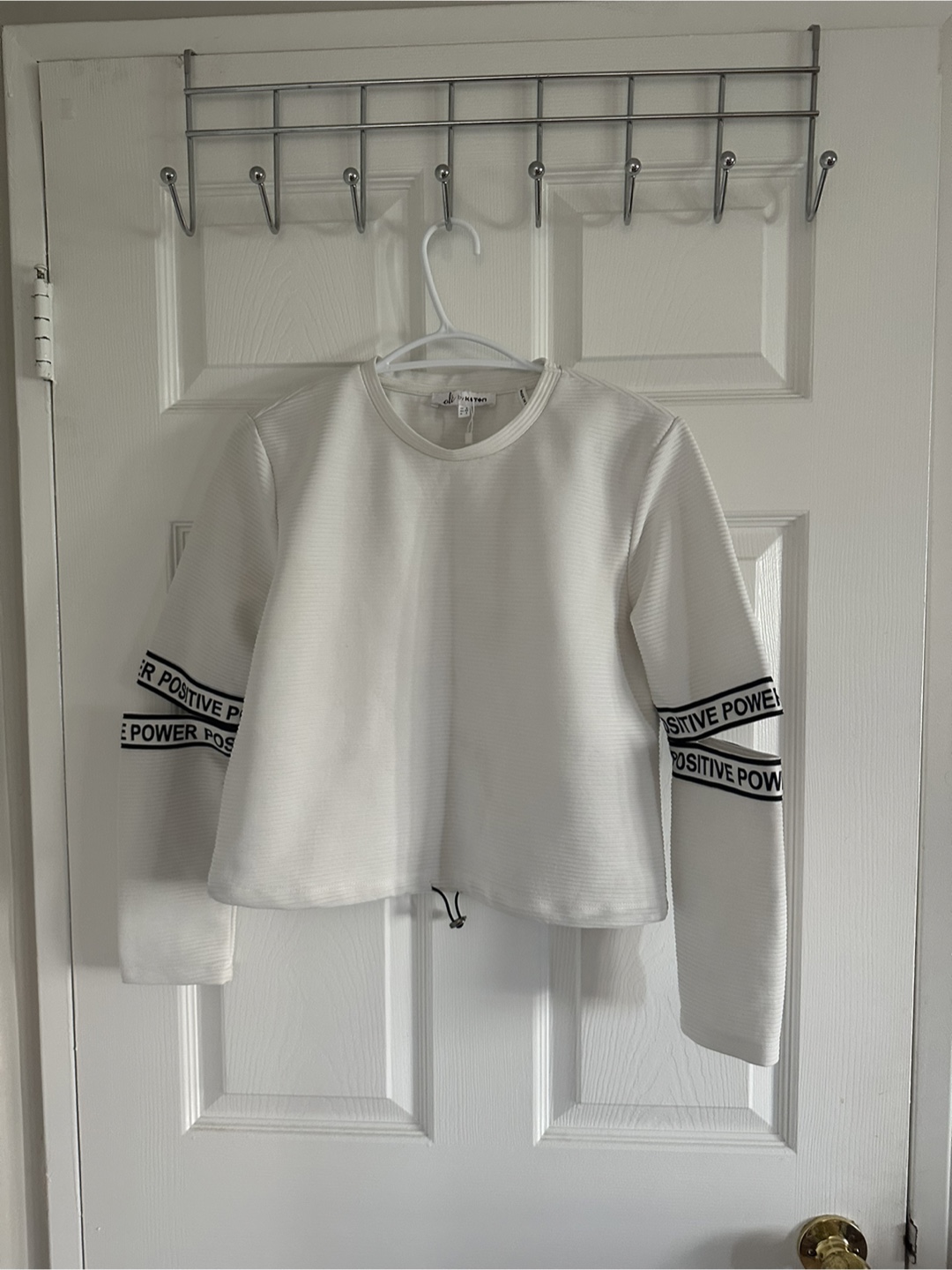 White Long Sleeve Top Size Small
