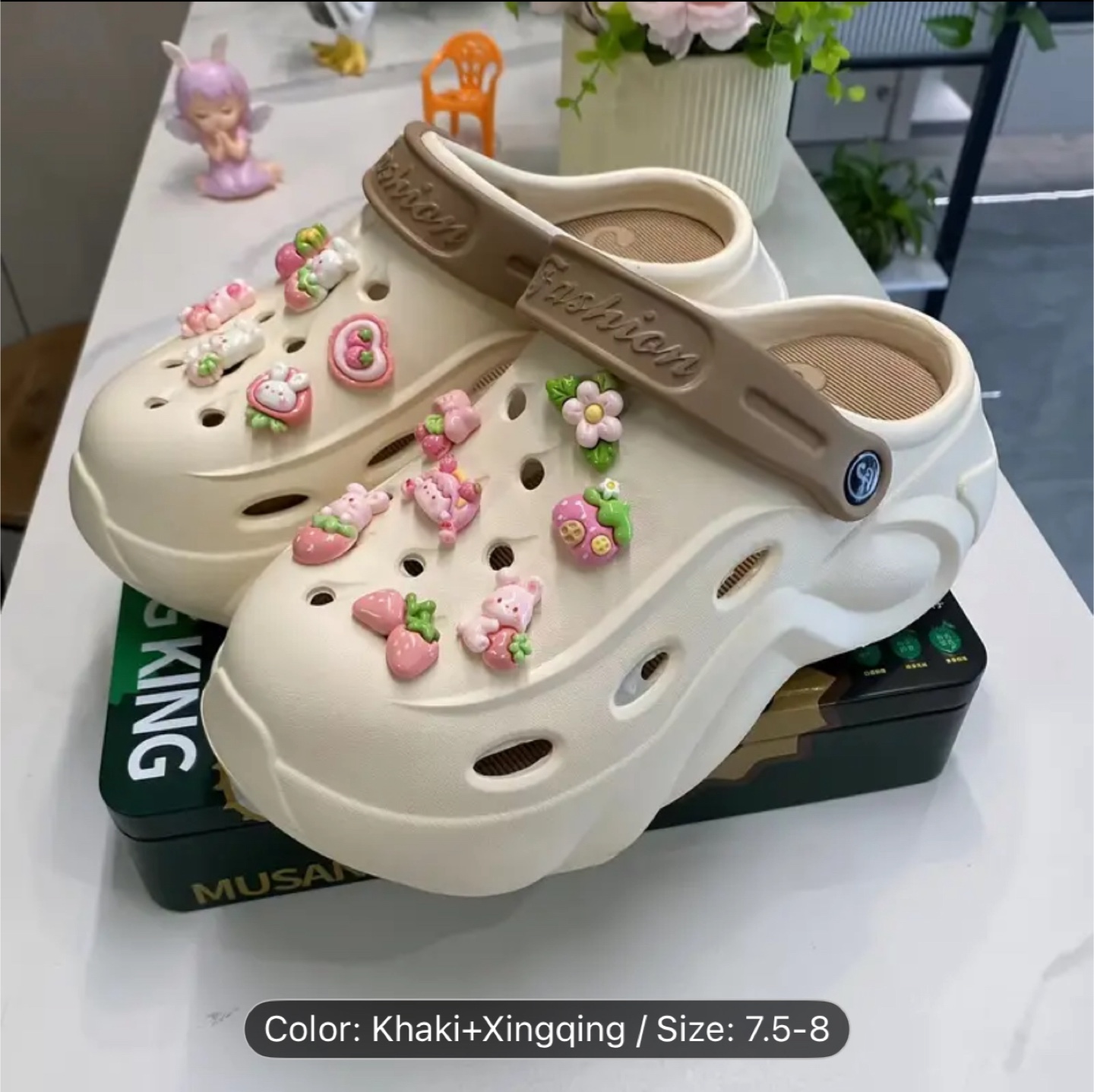 Fashion Clogs - White/Sunflower - photo 3