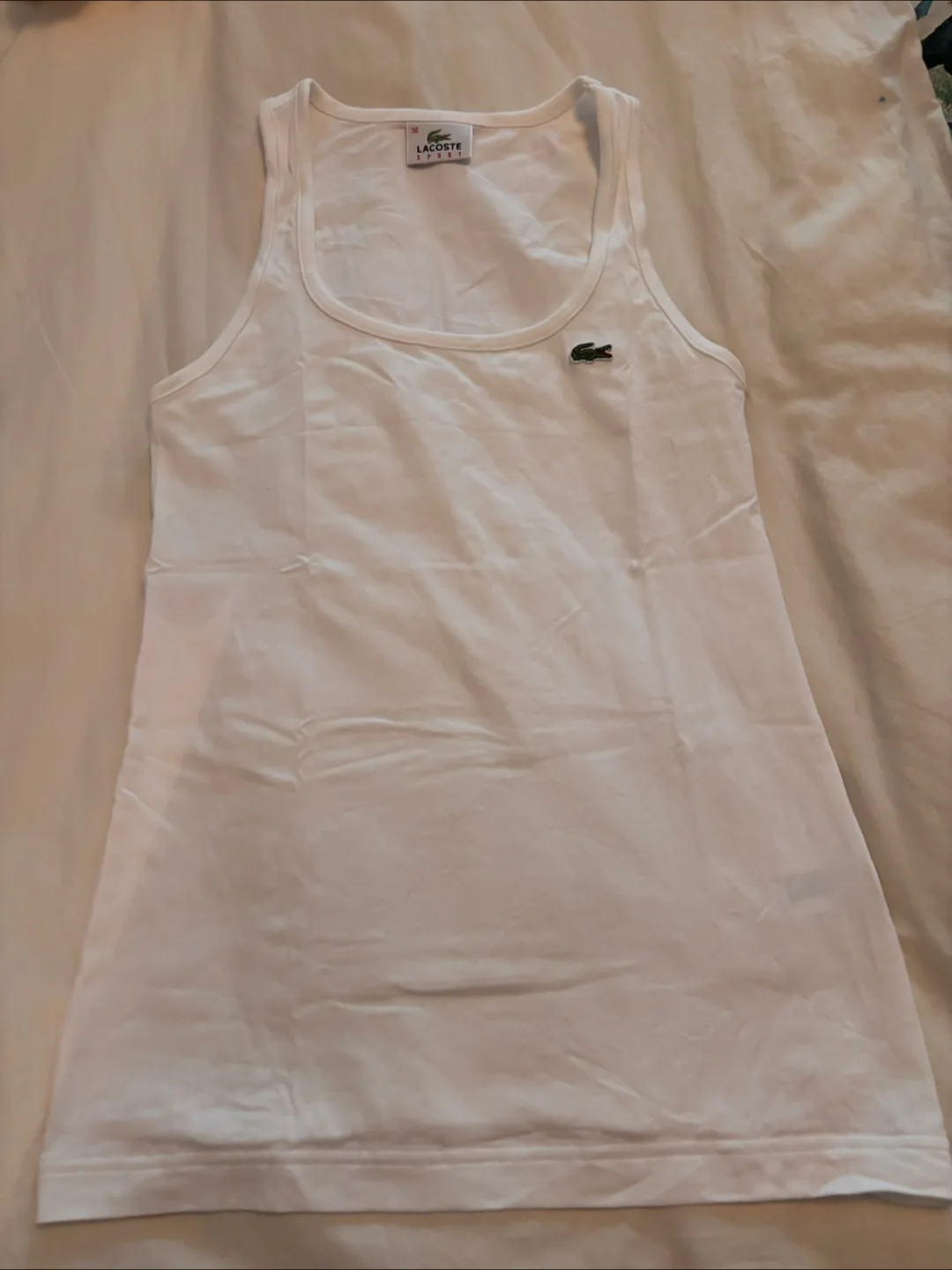 Brand new Lacoste Sport White Tank Top - Size 36
