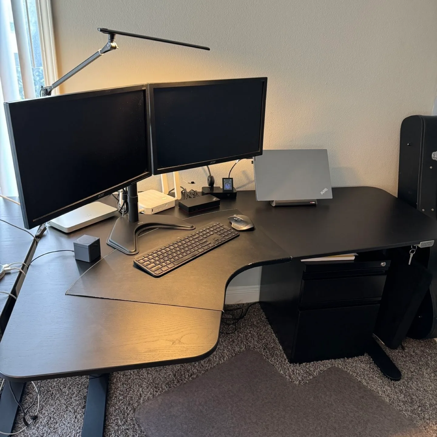 IKEA Bekant Corner Desk - Black thumbnail