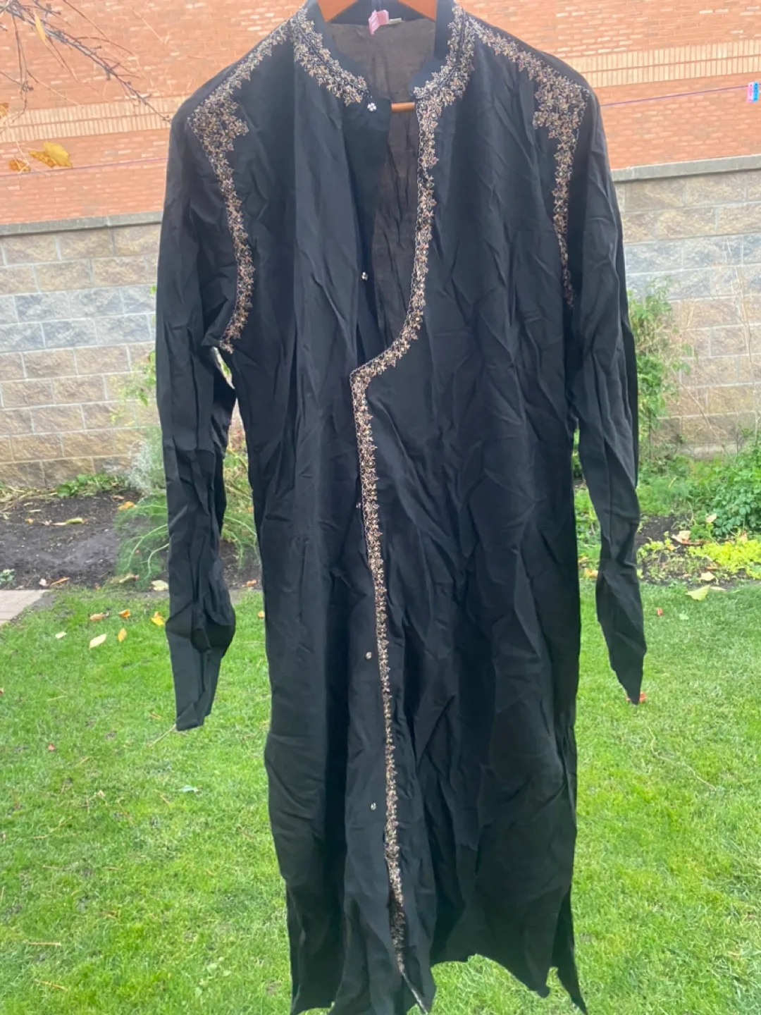 Black Embroidered Long Kurta thumbnail