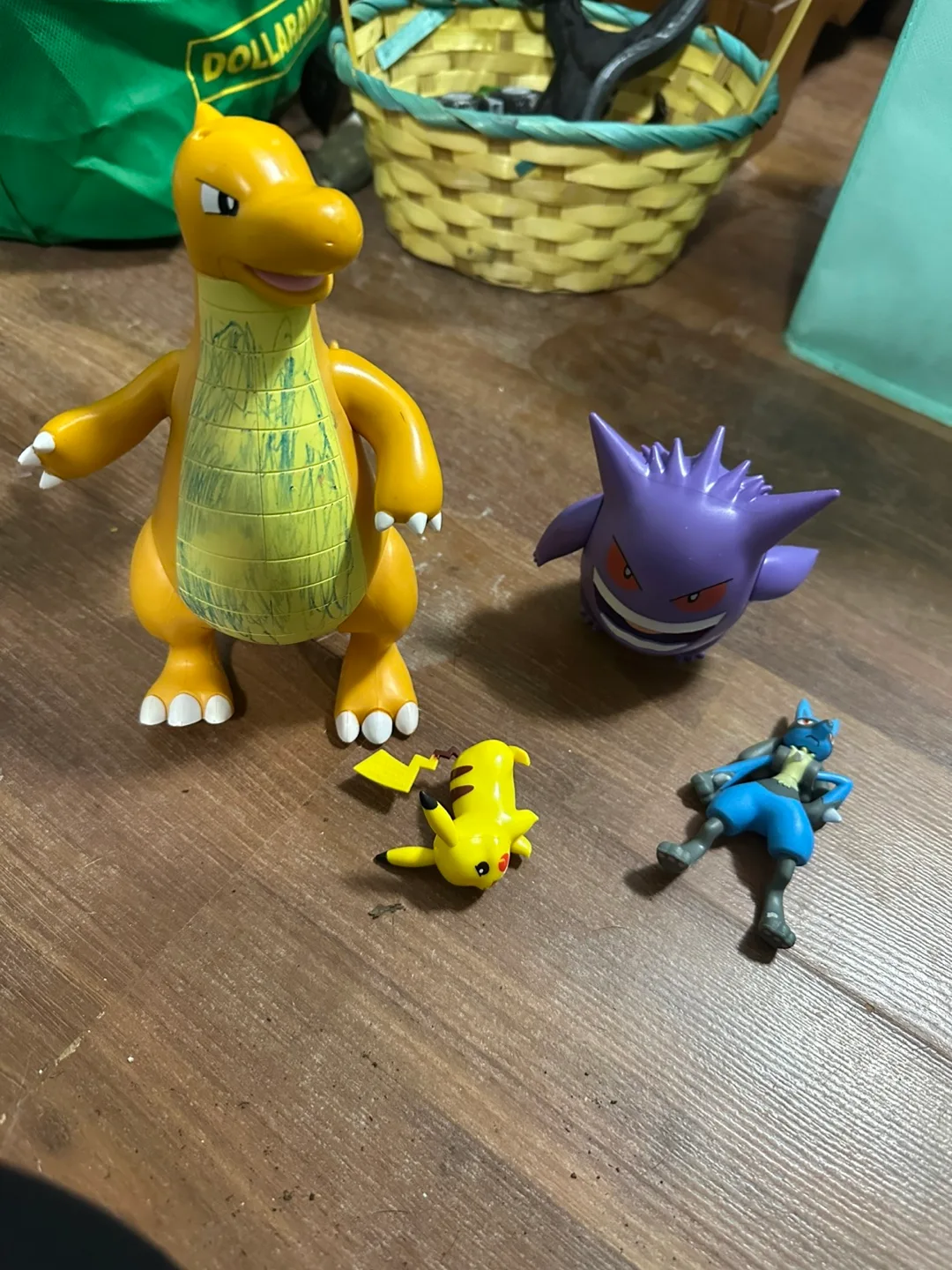 Pokemon Figures - Dragonite, Gengar, Pikachu, Lucario thumbnail