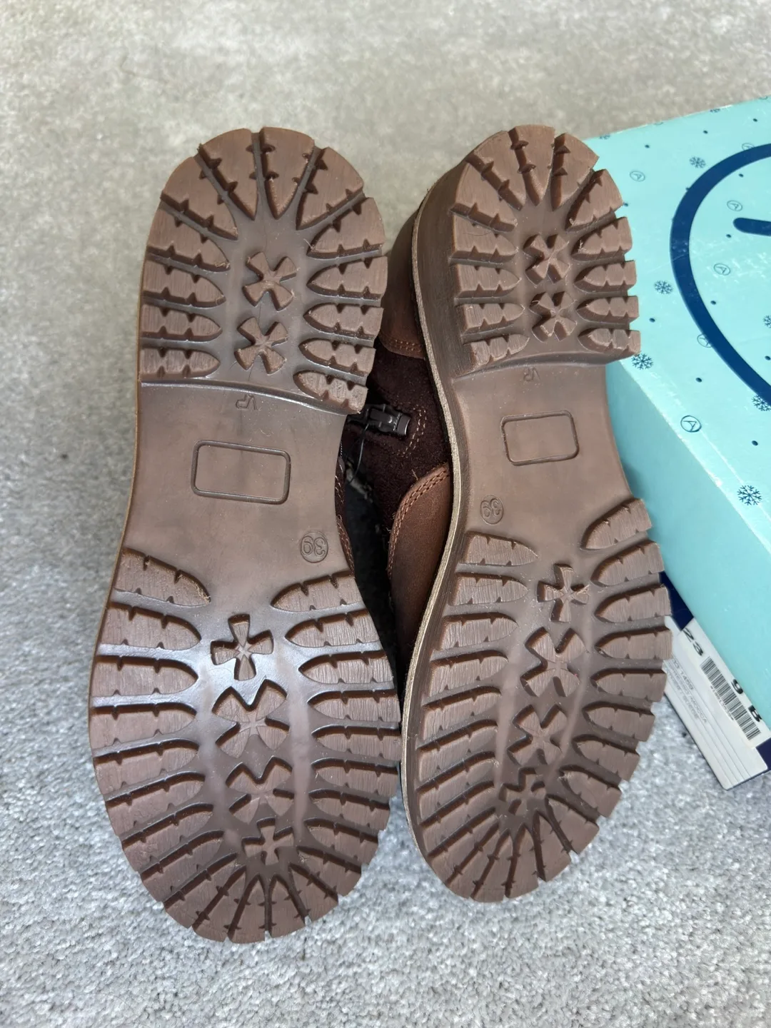 Artica Brown Leather Suede Boots - Size 9 (Euro 39) image indicator(2)