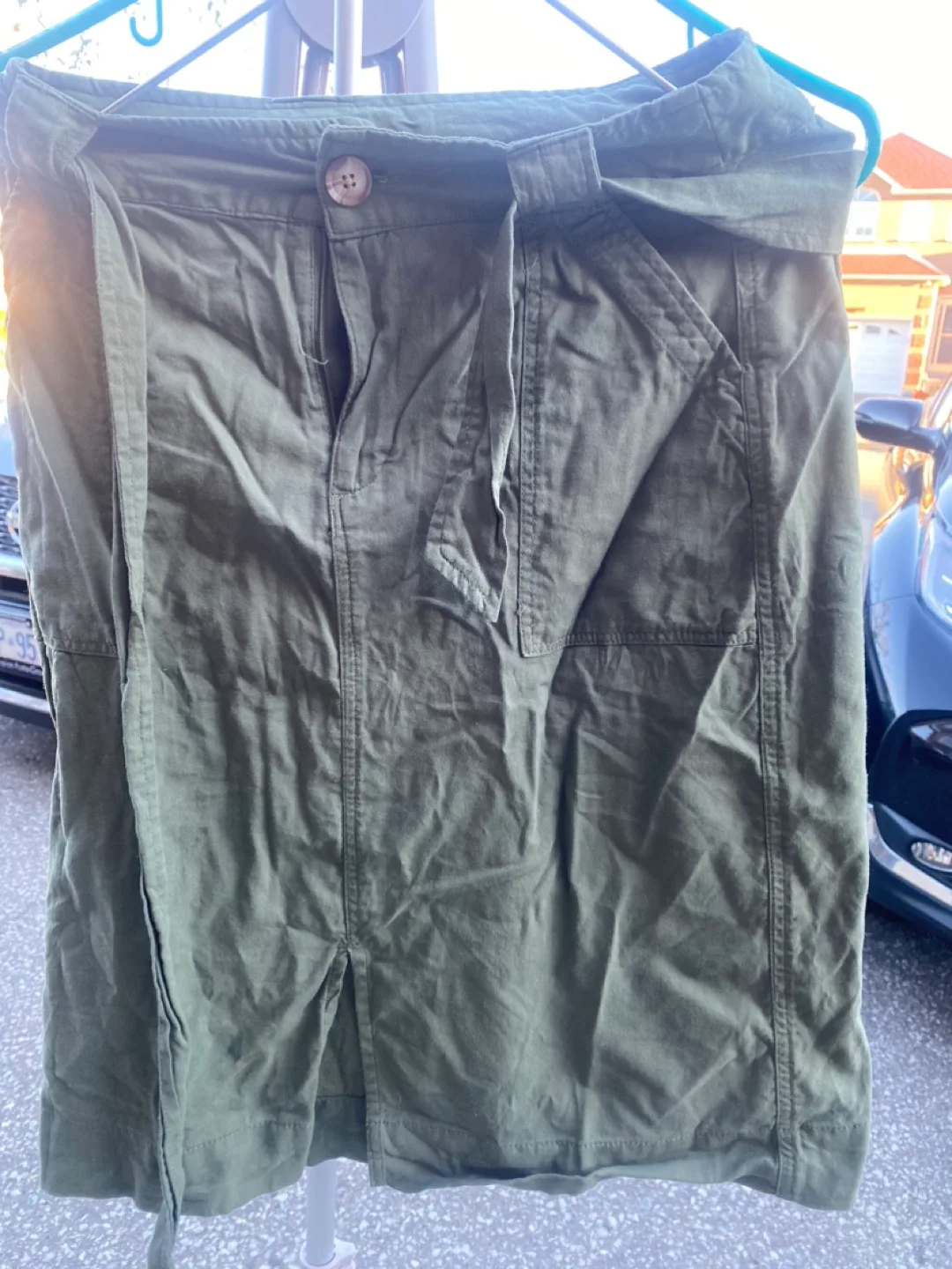 Joe Fresh Olive Green Skirt - Size 2 thumbnail
