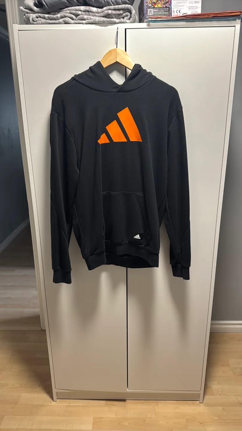 Adidas Black & Orange Hoodie - Size M thumbnail