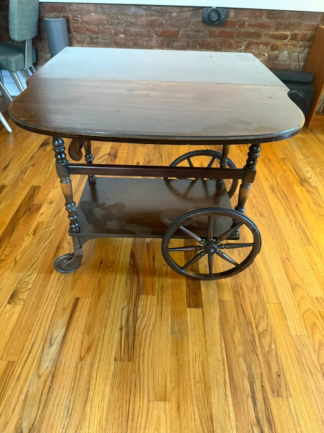 Vintage Wooden Bar Cart thumbnail