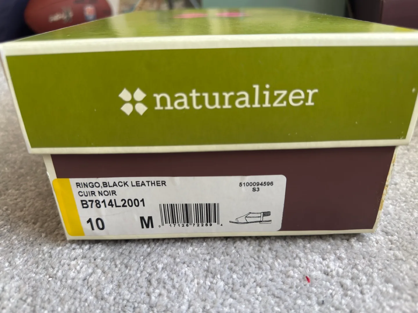 Naturalizer Ringo Black Leather Sandals - Size 10M image indicator(4)