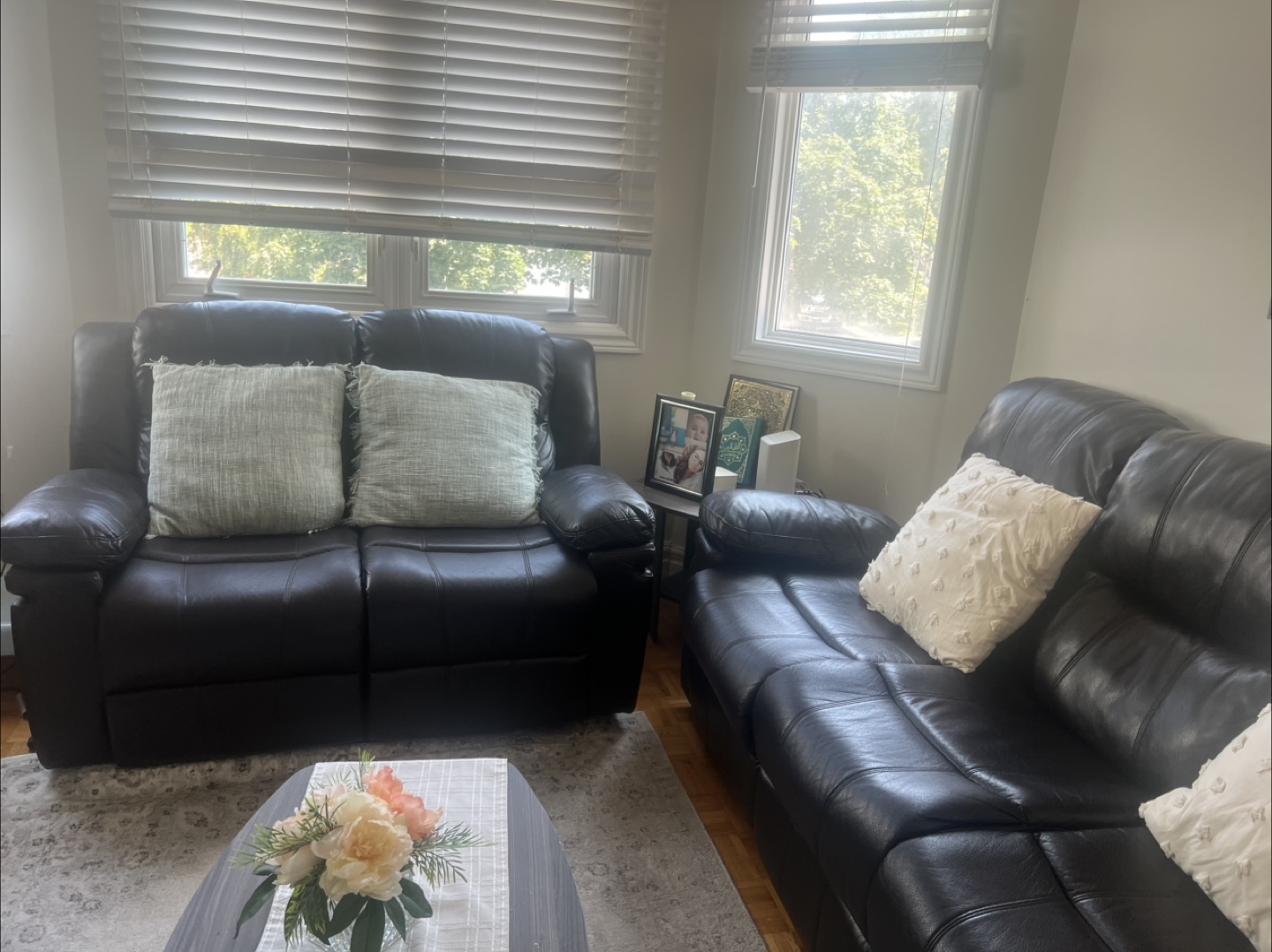 Leather Reclining Sofa Set - photo 2