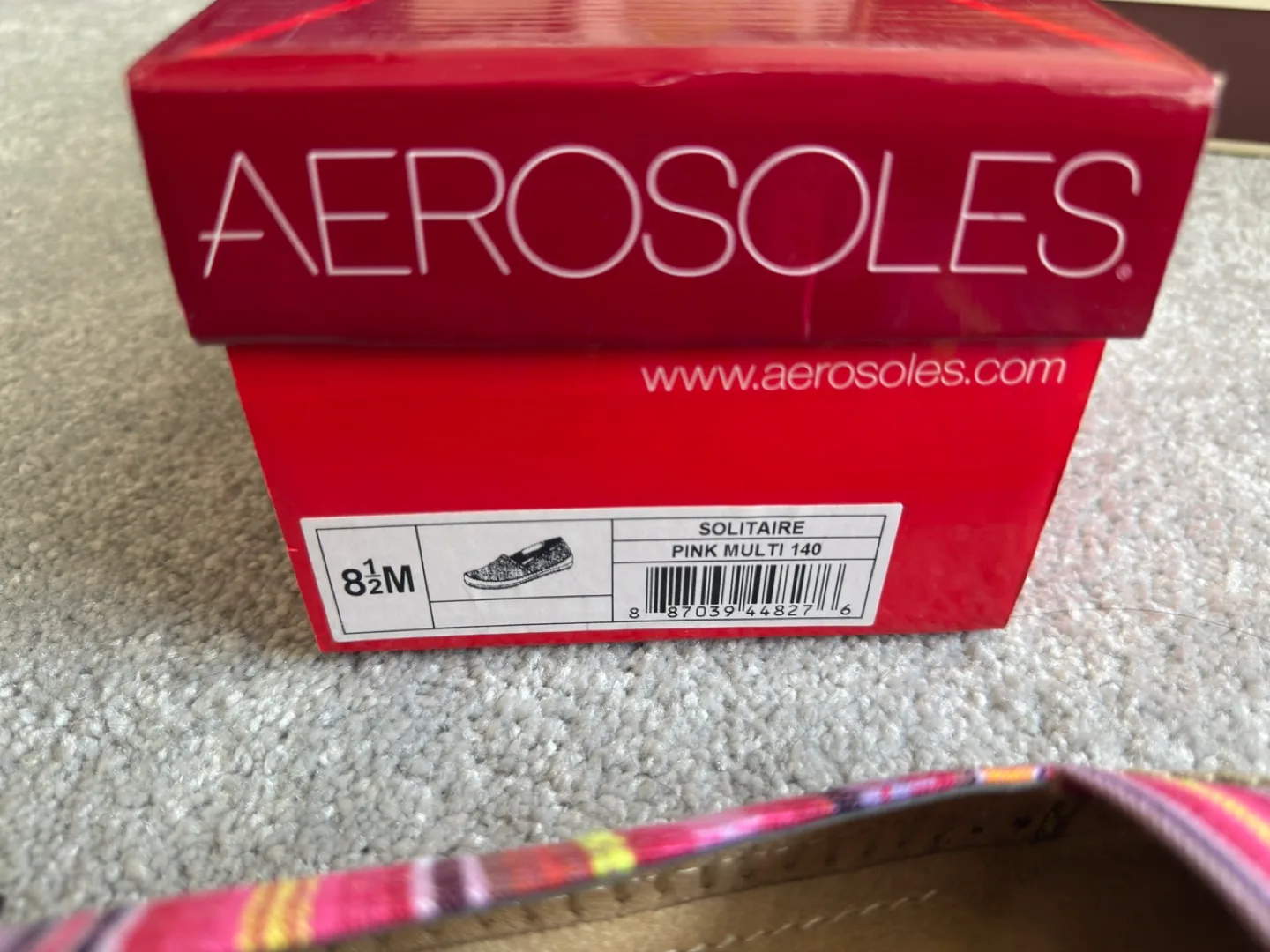 Aerosoles Solitaire Pink Multi Flats - Size 8.5M image indicator(4)