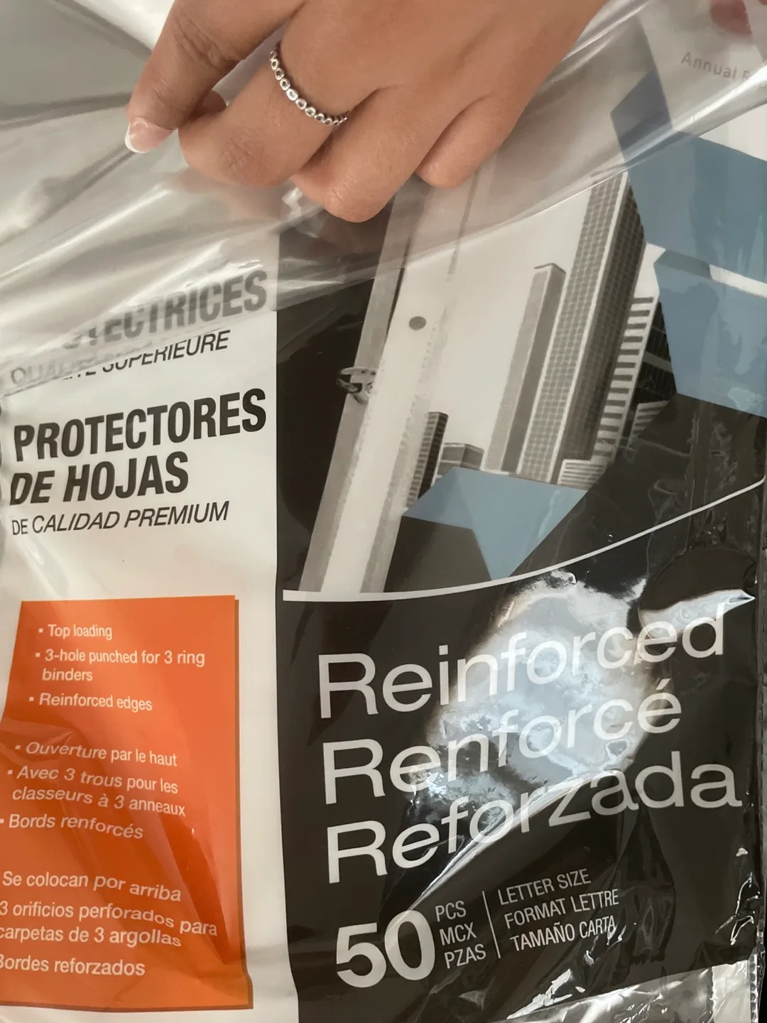 Reinforced Sheet Protectors - 50 pack thumbnail