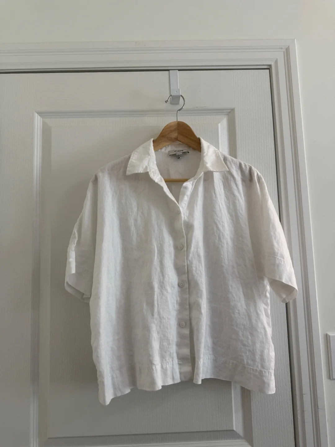 COS White Linen Shirt - Size 6 thumbnail