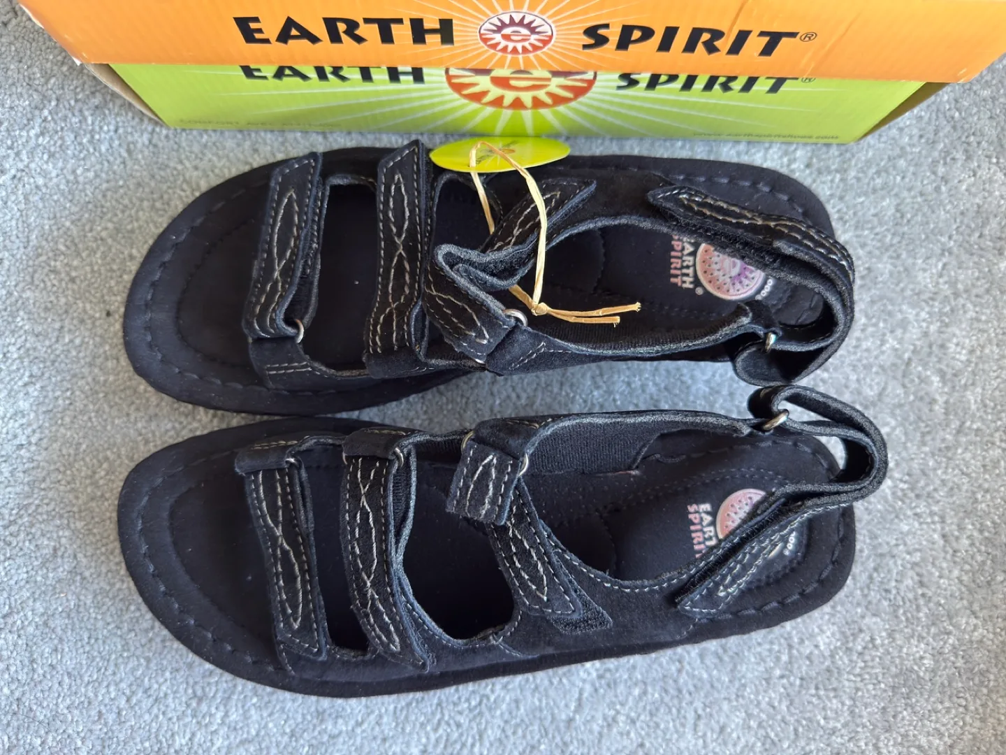 Earth Spirit Navajo Sandals - Size 10, Black image indicator(2)