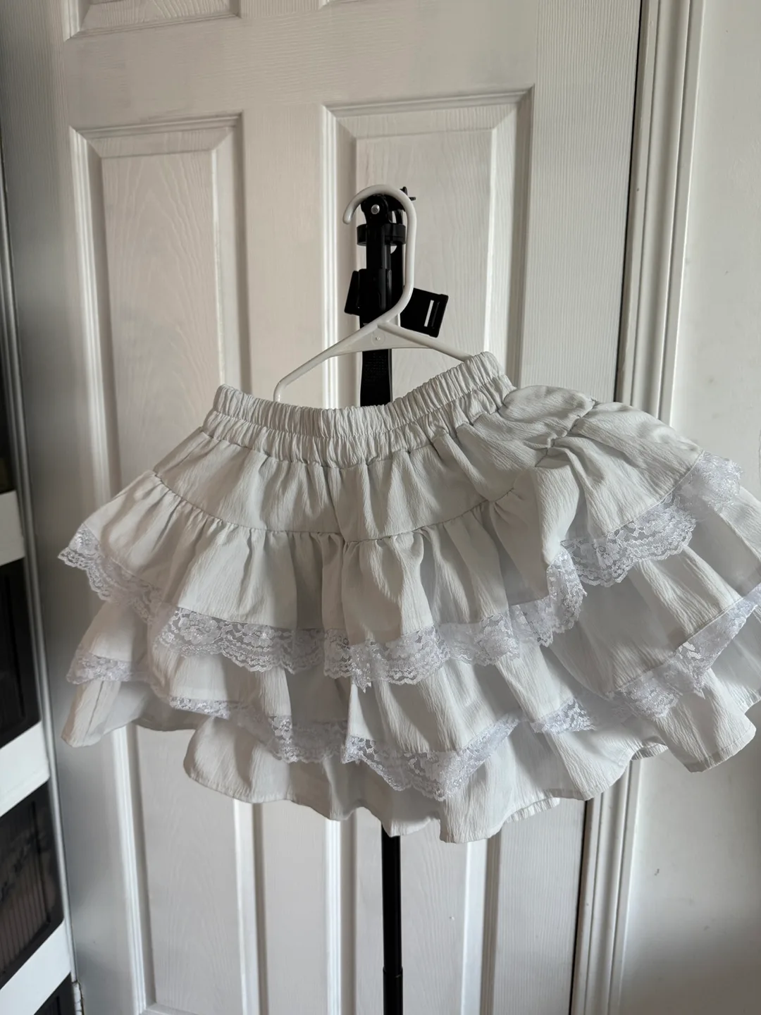 White Layered Ruffle Skirt thumbnail
