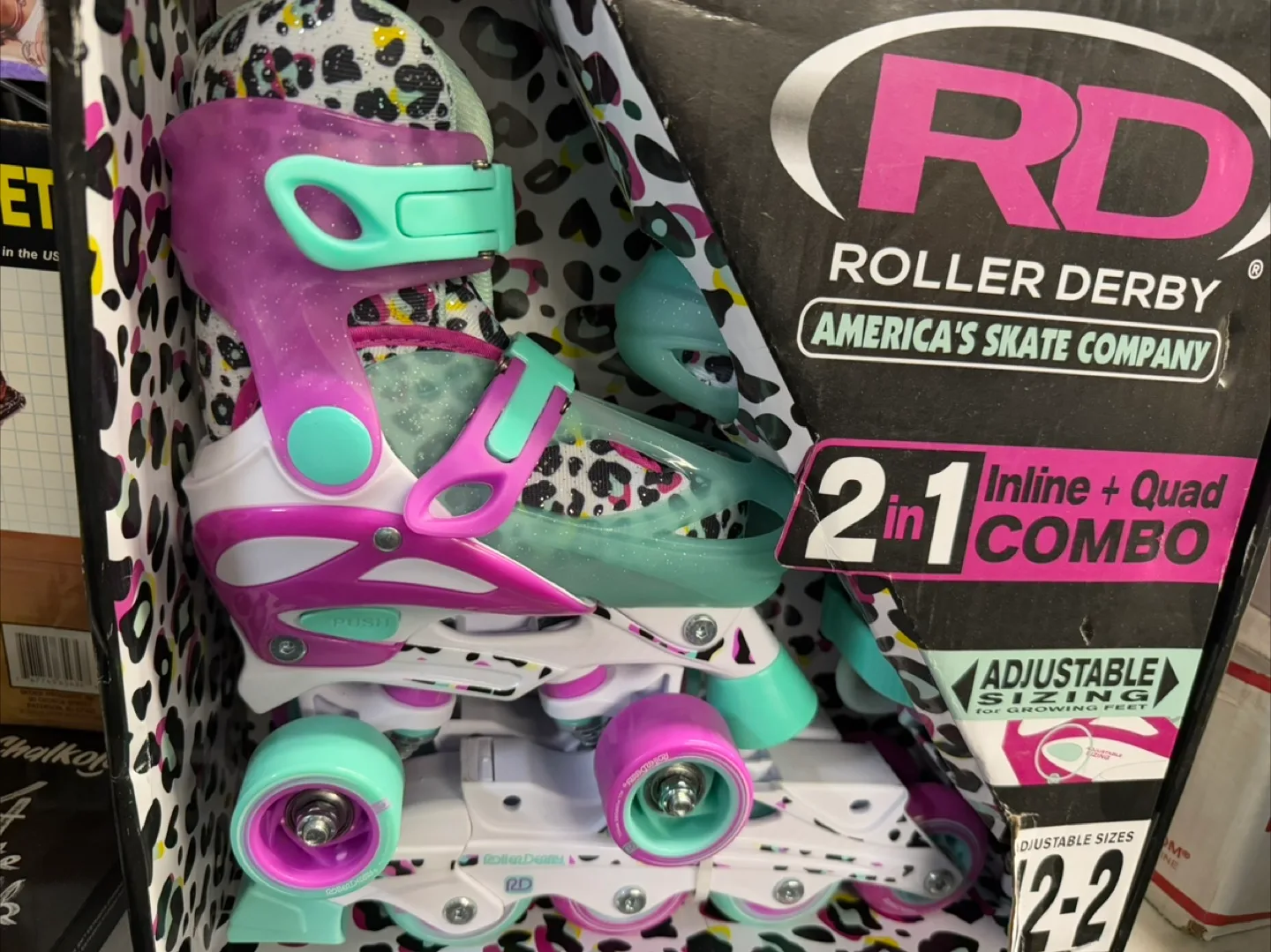 Roller Derby 2 in 1 Inline + Quad COMBO Skates thumbnail