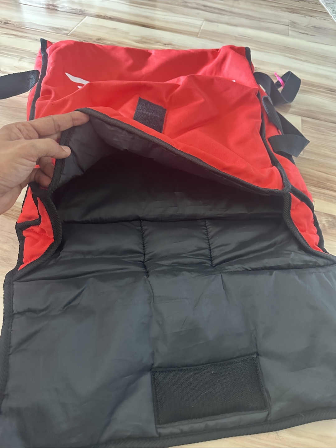 Doordash pizza Delivery Bag - Red - photo 3