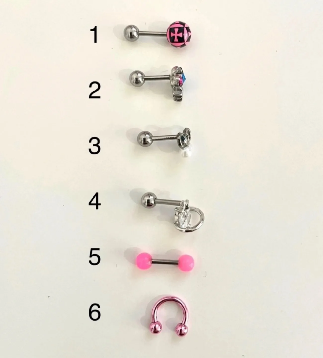 Piercing 1 for $3, 2 for $5, 3+ $2 each image indicator(3)