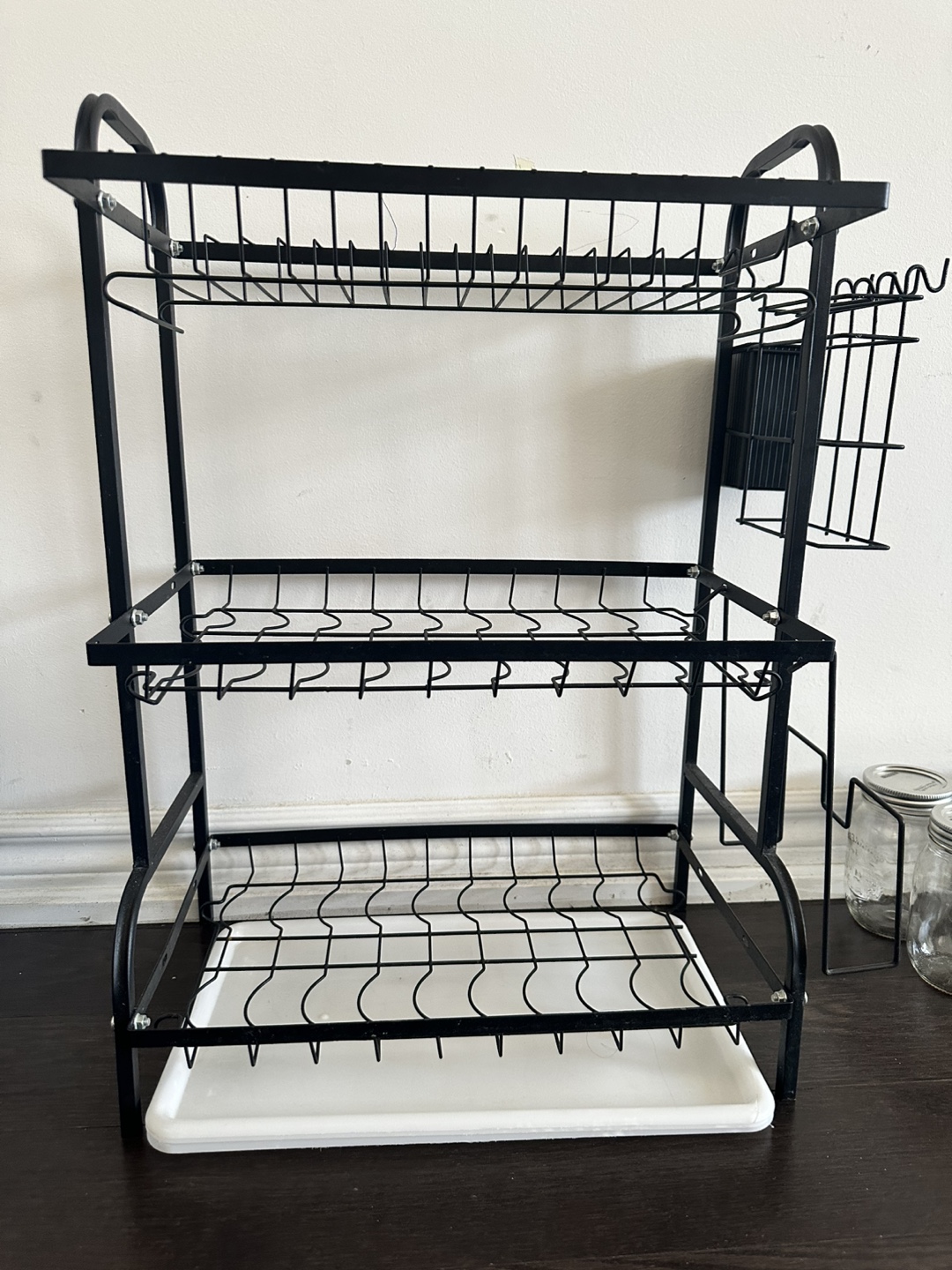 Black 3-Tier Dish Rack