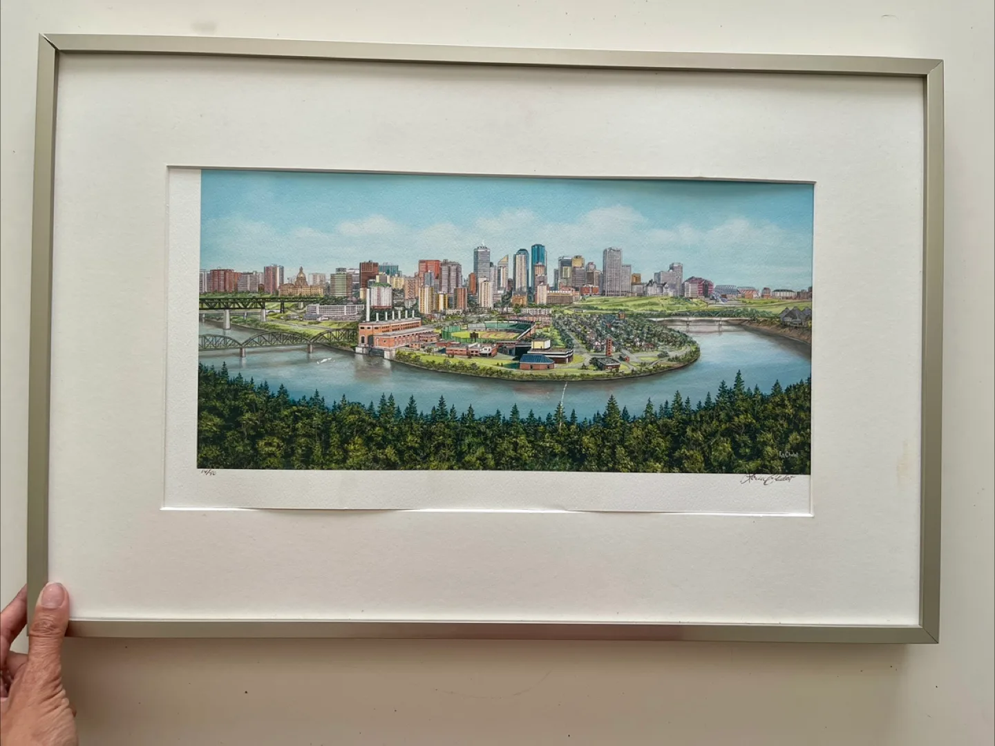 Edmonton Skyline Framed painting thumbnail