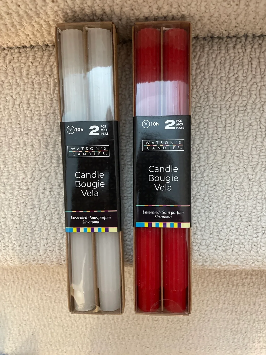 Candles  - white and red thumbnail