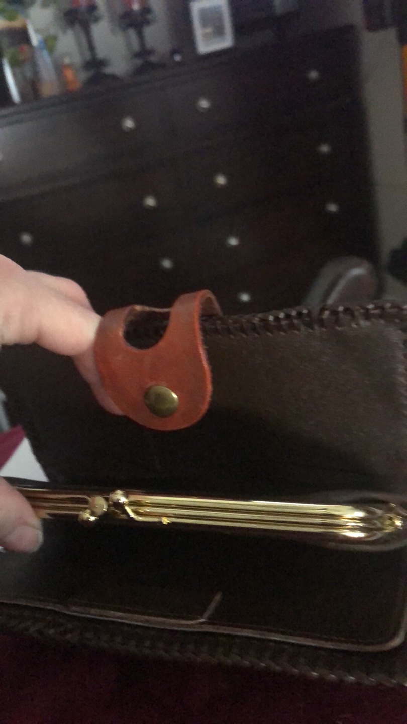 Handcrafted Leather Wallet with Chain - photo 2